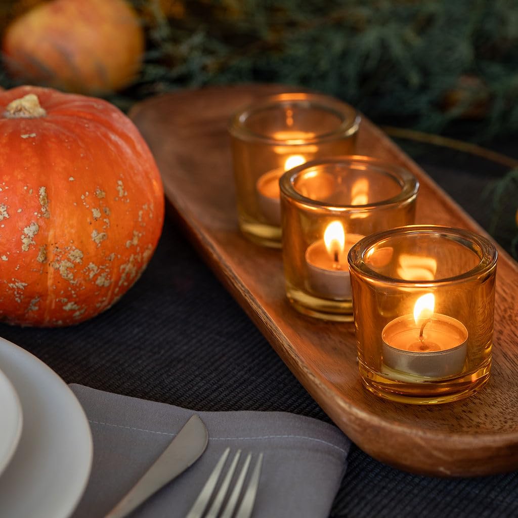 Bluecorn 100% Pure Beeswax Tealight Candles in Metal Cups - Natural Unscented Tea Lights (24-Pack) | Long-Lasting 4-5 Hour Burn | Soy & Paraffin Free | Perfect for Aromatherapy, Relaxation & Home Decor