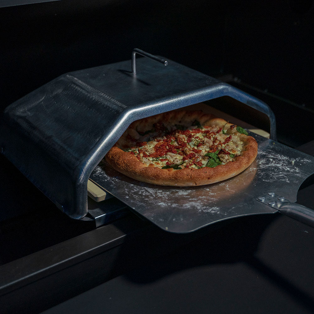 Green Mountain Grills Wood Fired Pizza Oven Attachment for Ledge & Peak Pellet Grills - Perfect for Outdoor Cooking, Backyard Parties & Authentic Italian Pizza Making