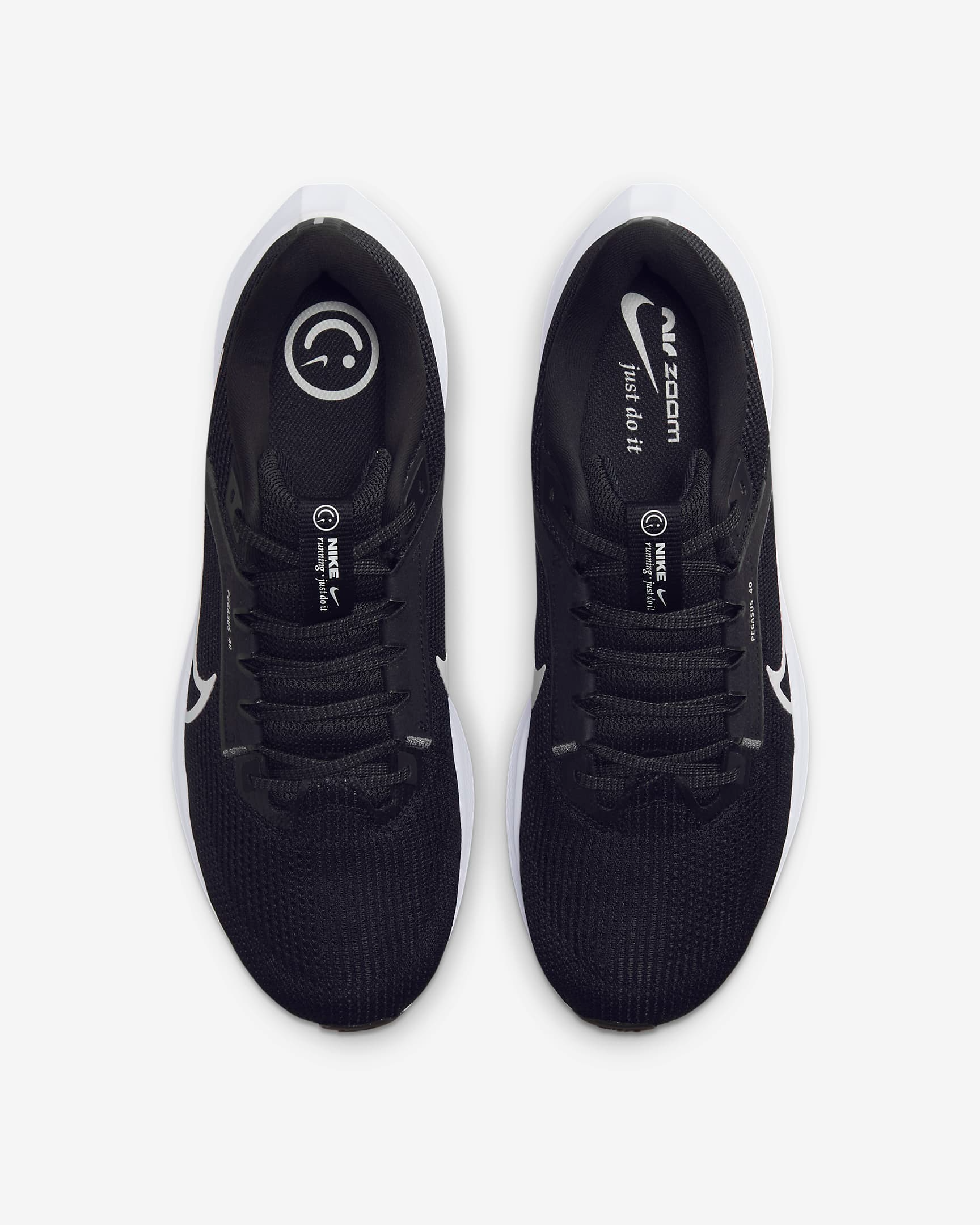 Nike Men's Pegasus 40 Running Shoes - Black/Iron Grey/White - Lightweight Cushioned Sneakers for Jogging, Gym & Everyday Wear