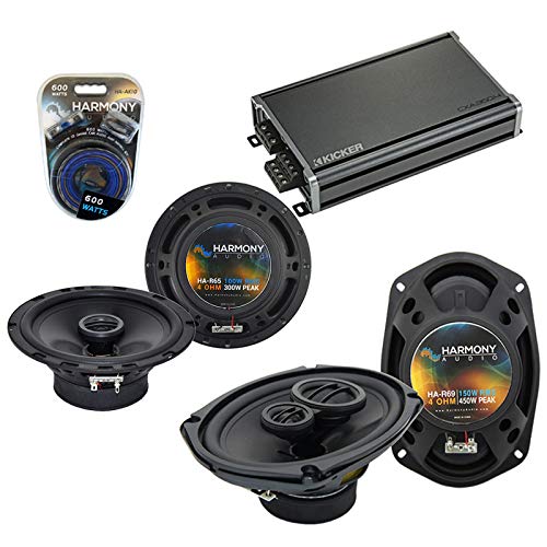 2006-2007 Pontiac Montana SV6 OEM Replacement Speakers Bundle with CXA360.4 Amplifier - Harmony Audio Car Audio System Upgrade for Enhanced Sound Quality | Perfect for Road Trips, Daily Commutes & Music Enthusiasts
