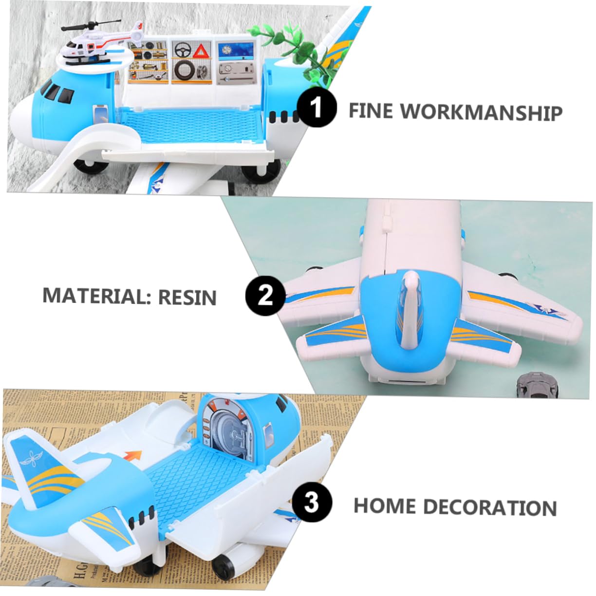iBasenice 2 Sets Airplane Transport Toys for Kids - Durable Outdoor & Early Learning Toys for Boys & Girls - Perfect for Travel, Birthday Gifts & STEM Puzzle Play