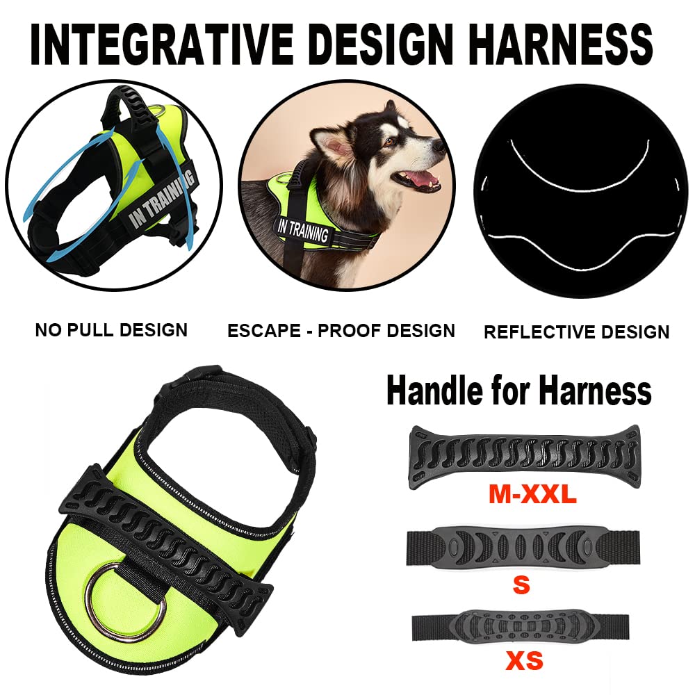 Dihapet No Pull No Choke Dog Harness - Adjustable Service Dog Vest for Training, Walking & Jogging - Perfect for Small, Medium & Large Dogs - Ideal for Outdoor Adventures, Pet Therapy & Daily Walks