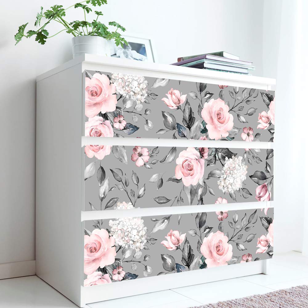 Self-Adhesive Dresser Sticker | Peel and Stick Furniture Decals | Removable Furniture Skin for MALM Dresser (008) | Easy DIY Home Decor Upgrade for Bedroom & Kids Room