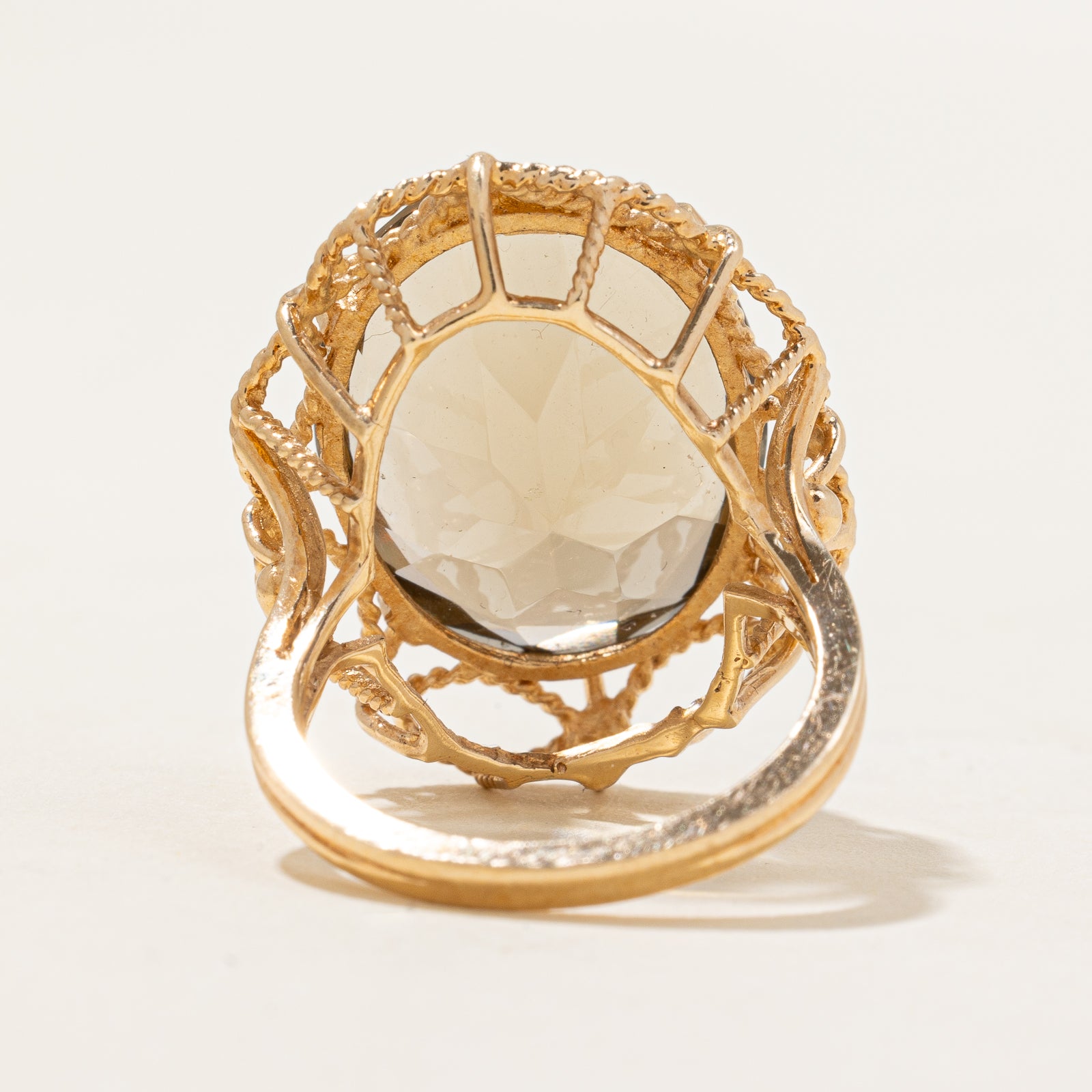 16.00ct Citrine Cocktail Ring - Size 6 | Elegant Statement Jewelry for Evening Parties, Weddings & Special Occasions