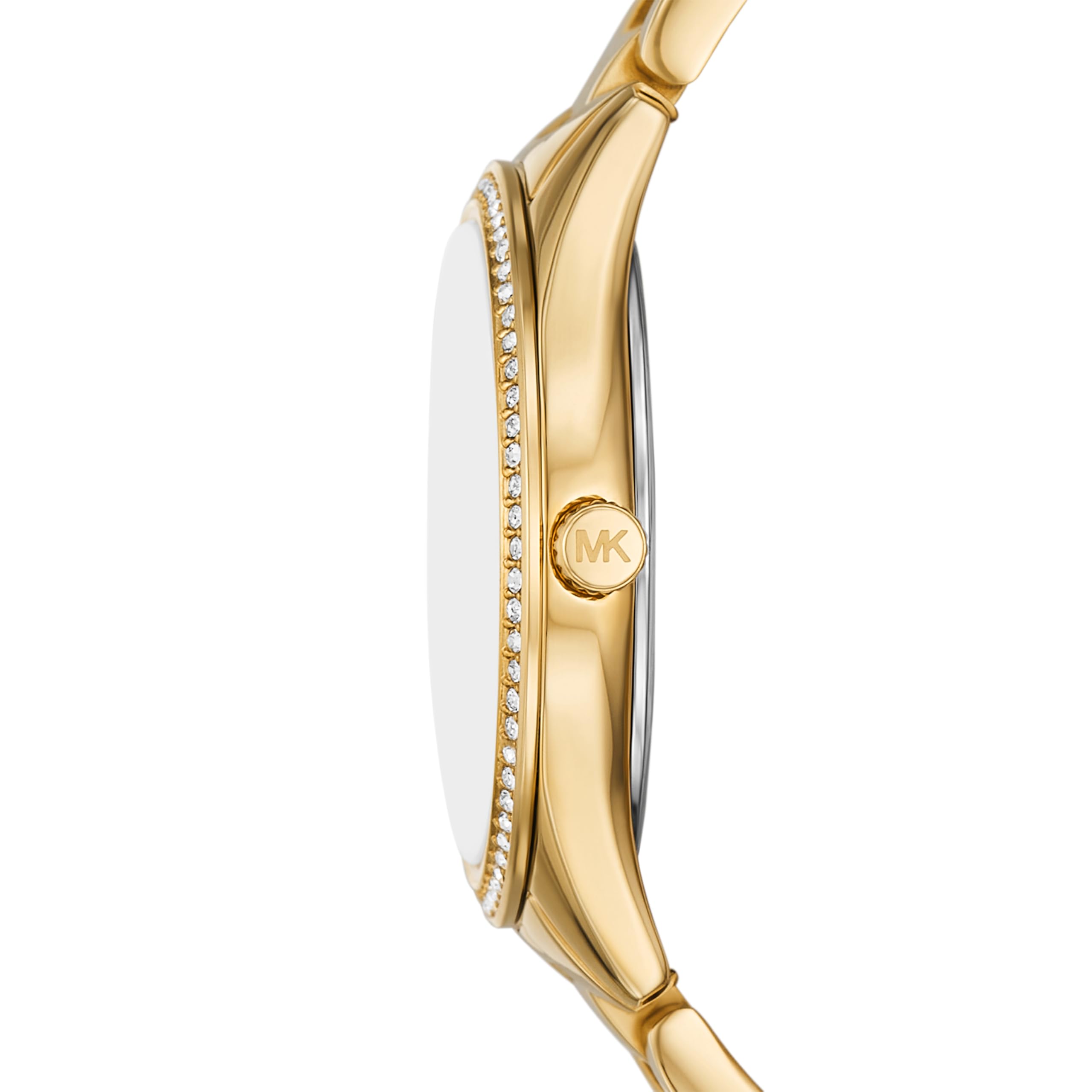 Michael Kors Lauryn Women's Stainless Steel Bracelet Watch - Elegant Gold-Tone Dress Watch for Women | Perfect for Office, Date Night & Special Occasions