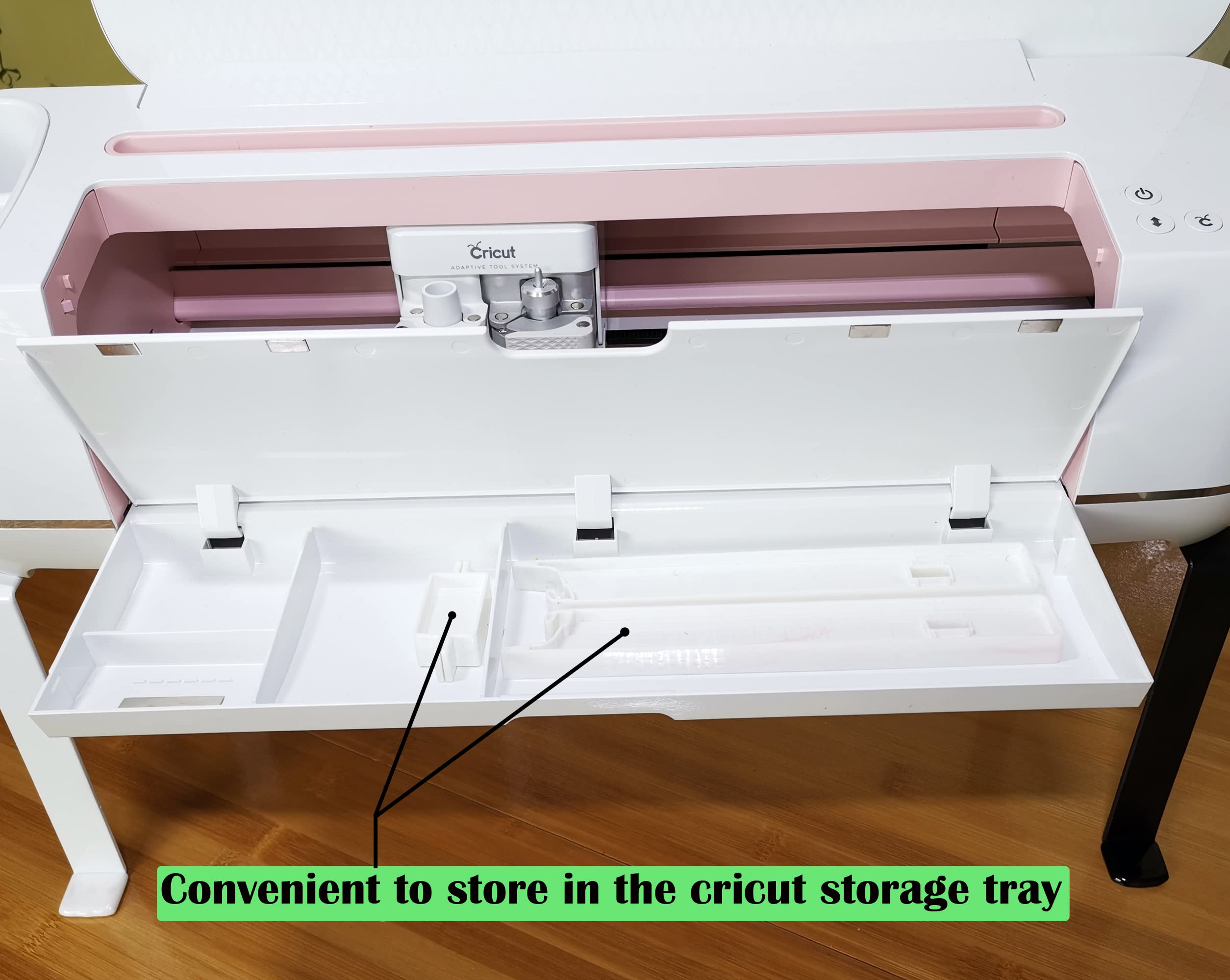 Cricut Maker 3 & Explore Air 3/Air 2 Extension Tray - White Cutting Mat Extender Support for Cricut Machines | Perfect for DIY Crafts, Vinyl Cutting & Scrapbooking Projects