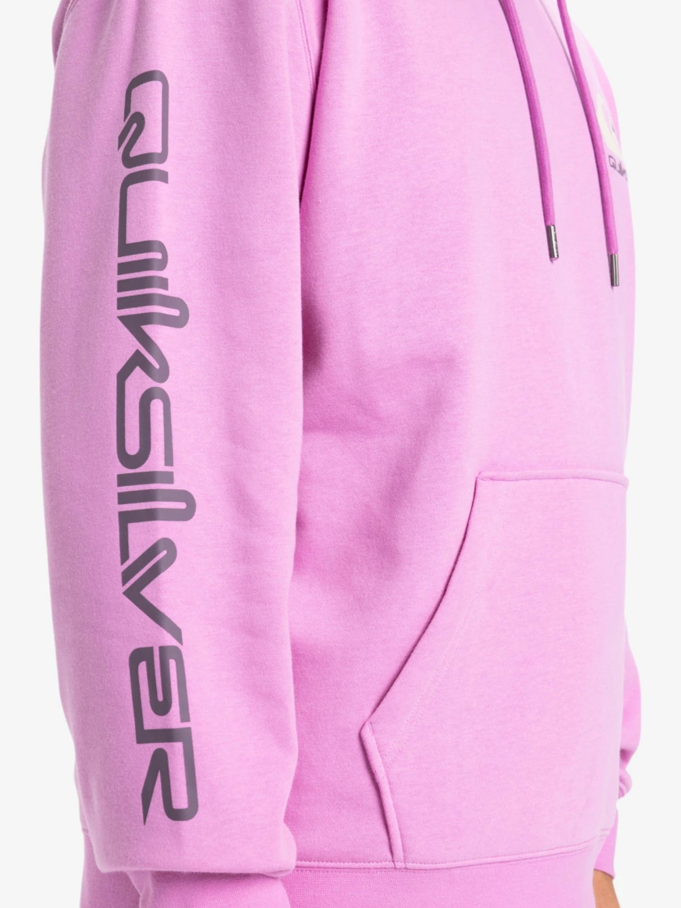 Quiksilver Omni Logo Pink Hoodie - Women's Casual Pullover Sweatshirt for Outdoor Activities & Everyday Wear
