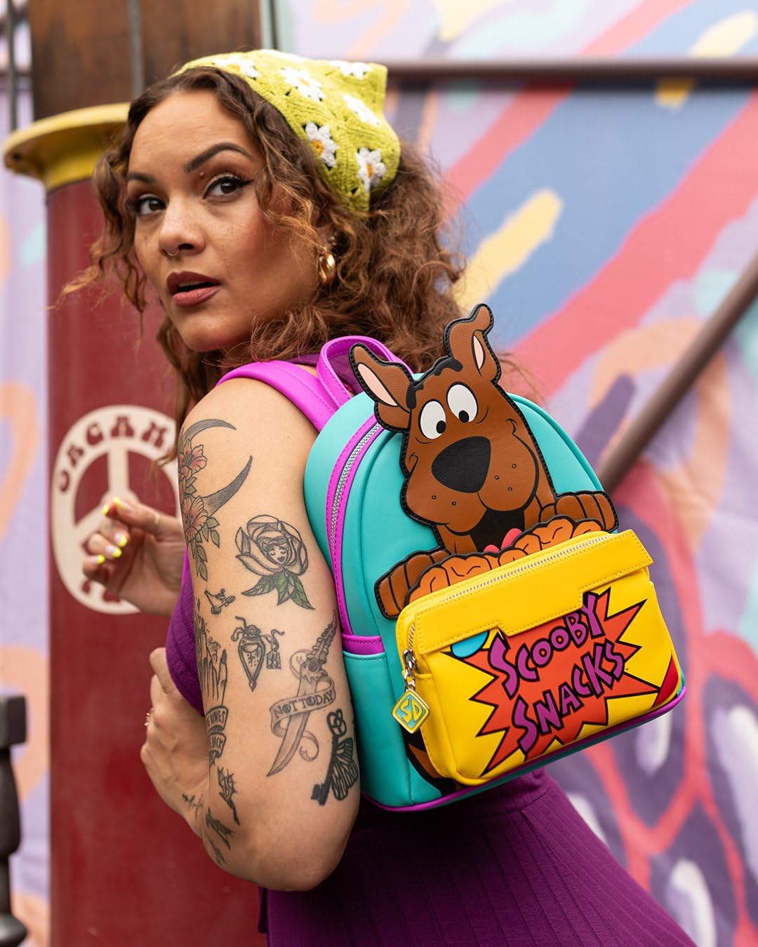Loungefly Warner Brothers Scooby-Doo Scooby Snacks Women's Backpack - Cute Cartoon Themed Bag for College, Travel & Comic Con Accessories