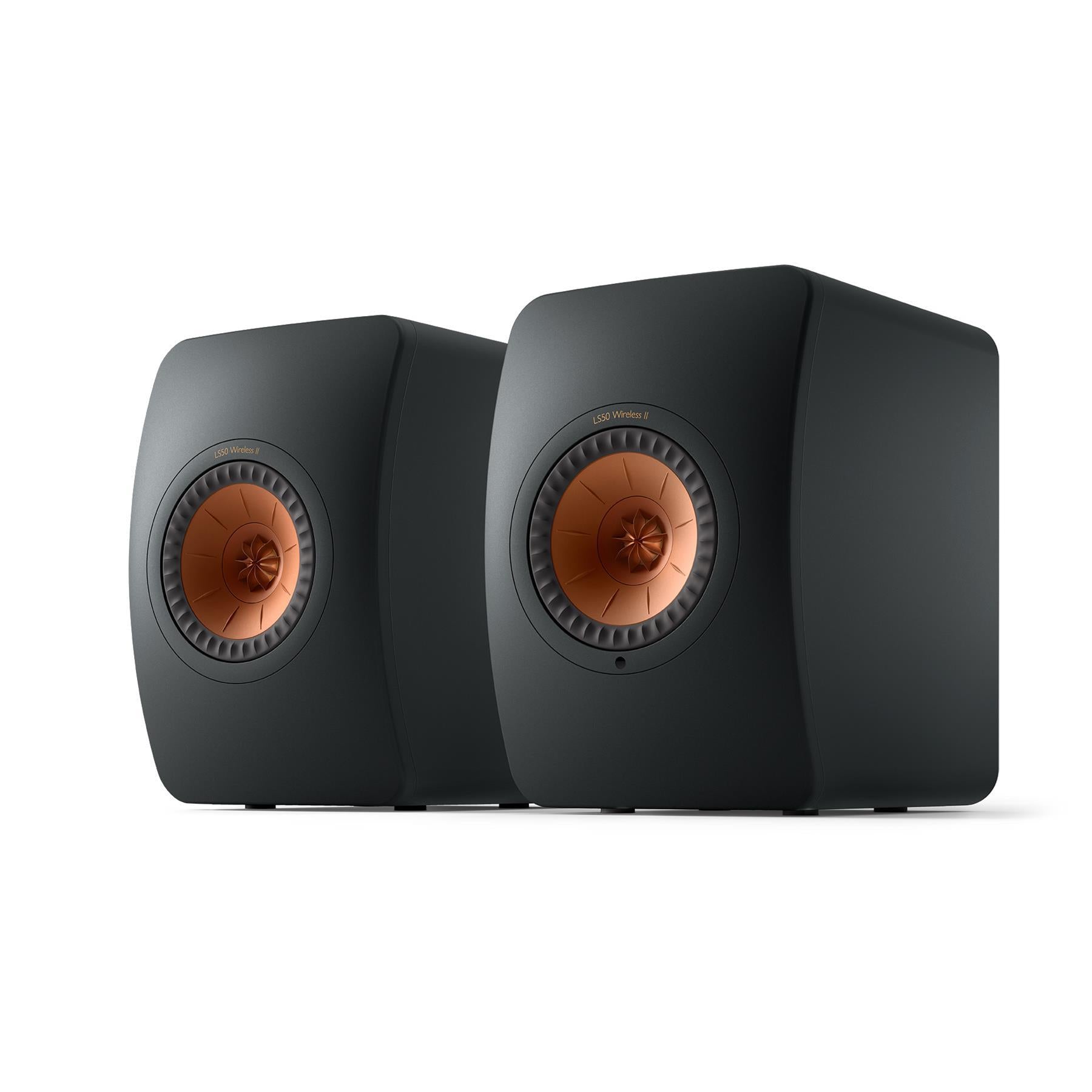 KEF LS50 Wireless II HiFi Powered Bookshelf Speakers - Premium Bluetooth & WiFi Streaming for Home Audio, Music & Movie Theater Systems - Perfect for Living Rooms, Studios & Home Theaters