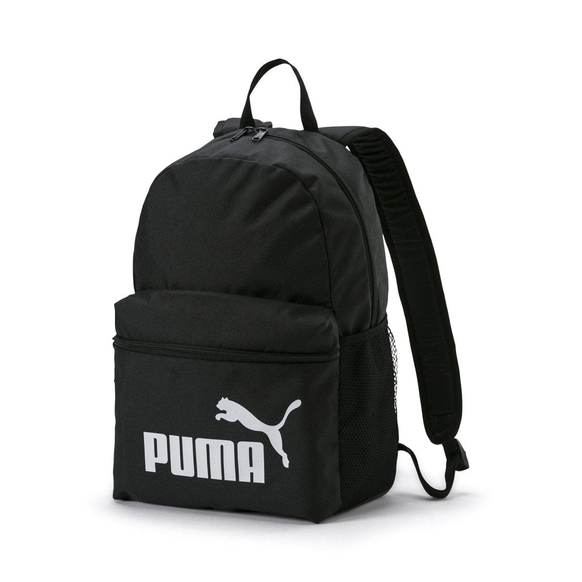 PUMA Phase Black Backpack for Men & Women - Lightweight Durable Laptop Backpack for Work, School, Travel & Gym - Water Resistant Casual Daypack with USB Charging Port