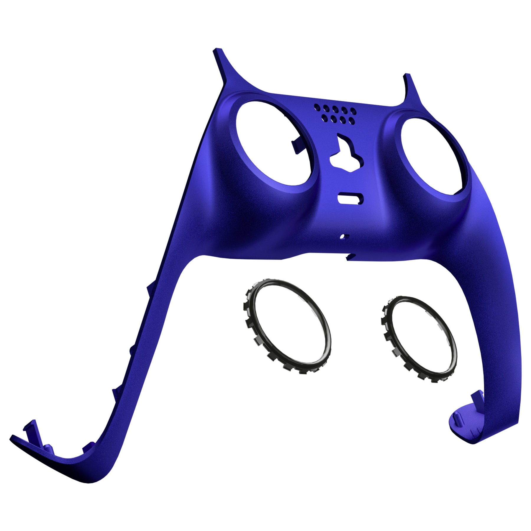 eXtremeRate Cobalt Blue PS5 Controller Shell - DIY Replacement Cover with Accent Rings | Custom Faceplate for Playstation 5 DualSense | Gaming Accessories for Enhanced Style & Personalization | Perfect for Gamers & DIY Enthusiasts