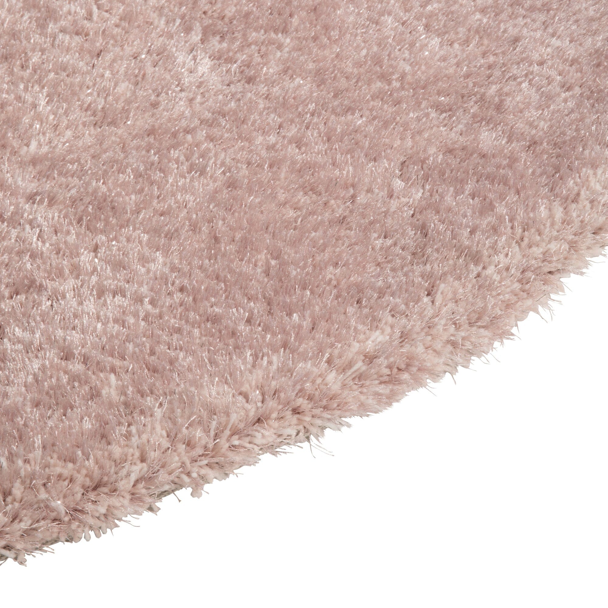 Kaste Round Area Rug 59 Inches (150cm) Pink - Soft Non-Slip Living Room Rug for Bedroom, Nursery, Dorm Decor