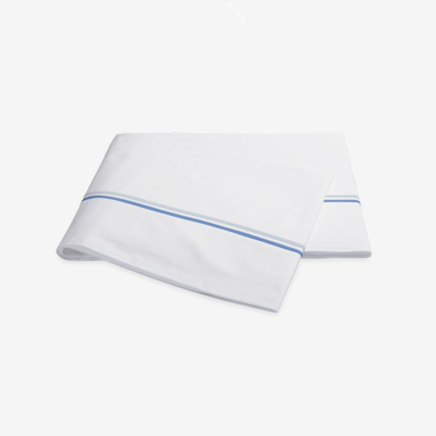 Matouk Essex Flat Sheets - Premium 100% Cotton Bed Sheets for Luxury Comfort | Perfect for Master Bedrooms, Guest Rooms & Hotels