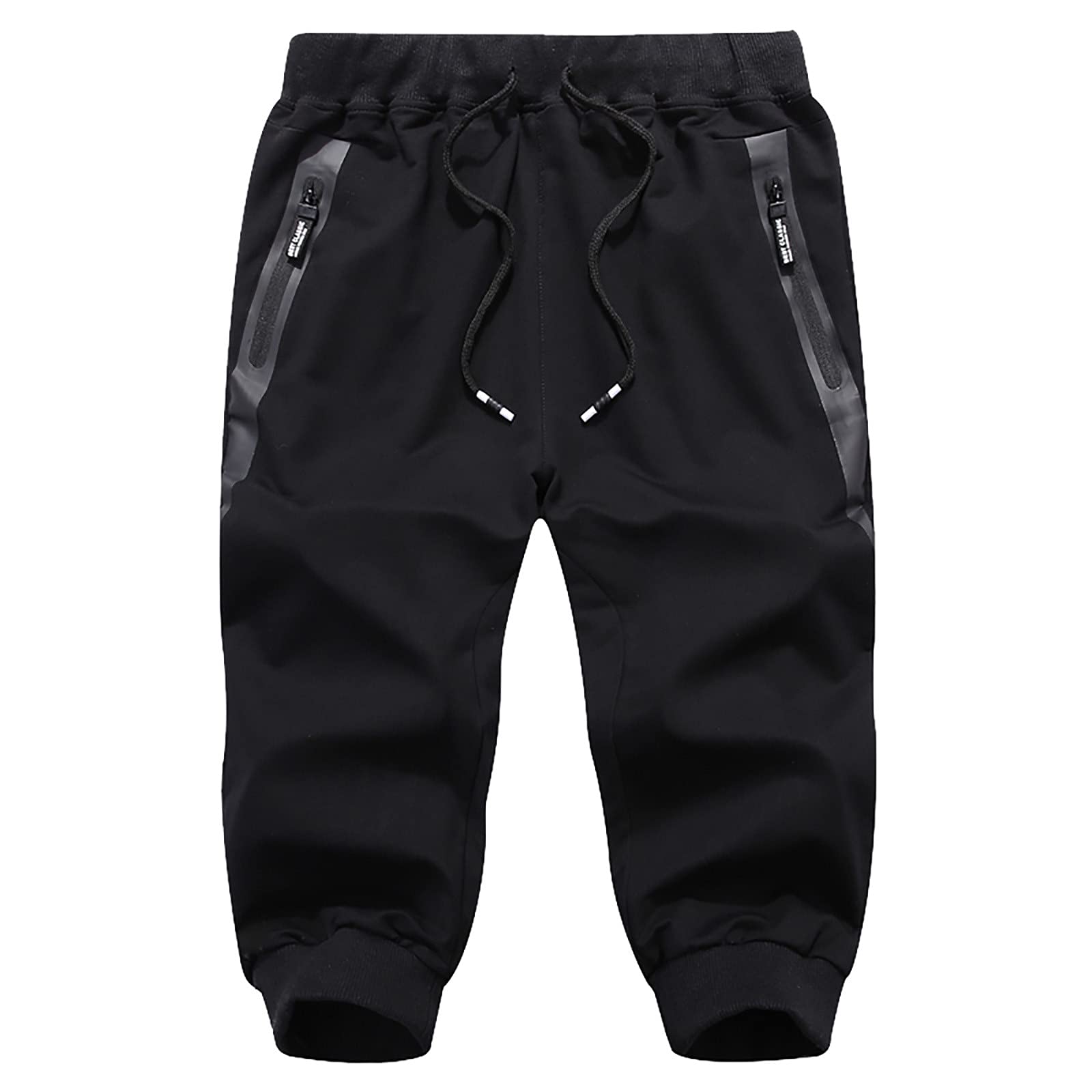 Xiloccer Men's Cropped Utility Jogger Pants - Stylish Casual & Work Pants for Painting, Biking & Everyday Wear | Comfortable Boyfriend Fit Slacks