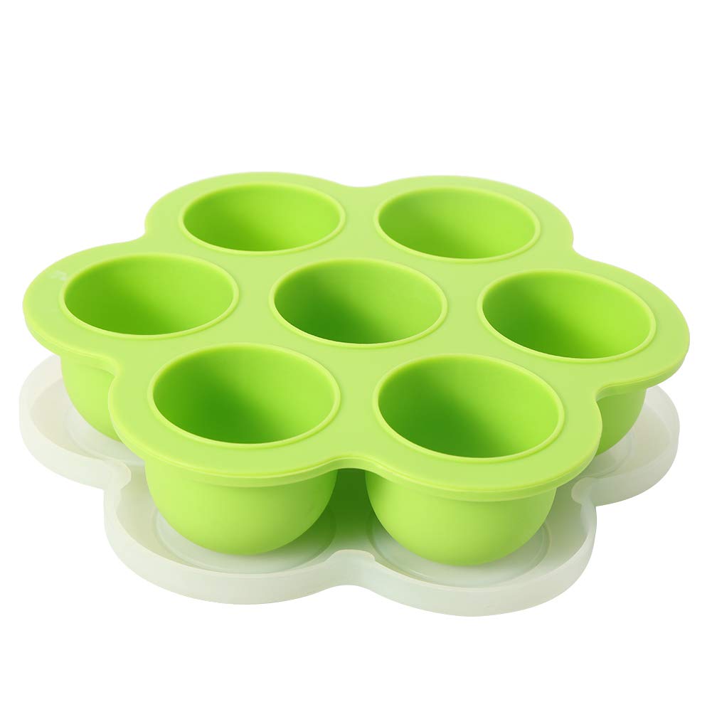 Silicone Egg Bites Mold 7-Cup - Non-Stick Instant Pot Egg Bites Maker for Keto & Meal Prep - Perfect for Breakfast, Snacks & Sous Vide Cooking