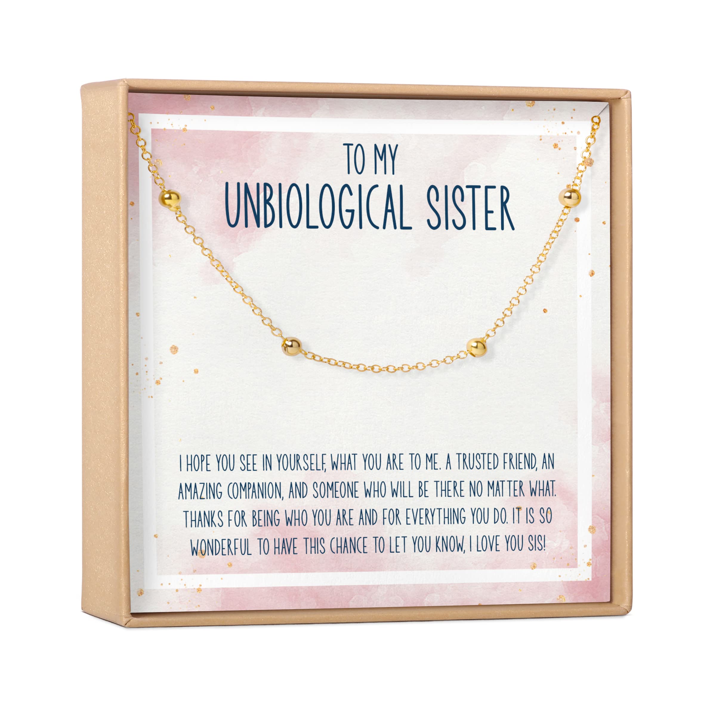 Dear Ava Sister Bracelet Set - Gold Dot Gift for Best Friends & Soul Sisters - Perfect for Birthdays & Anniversaries