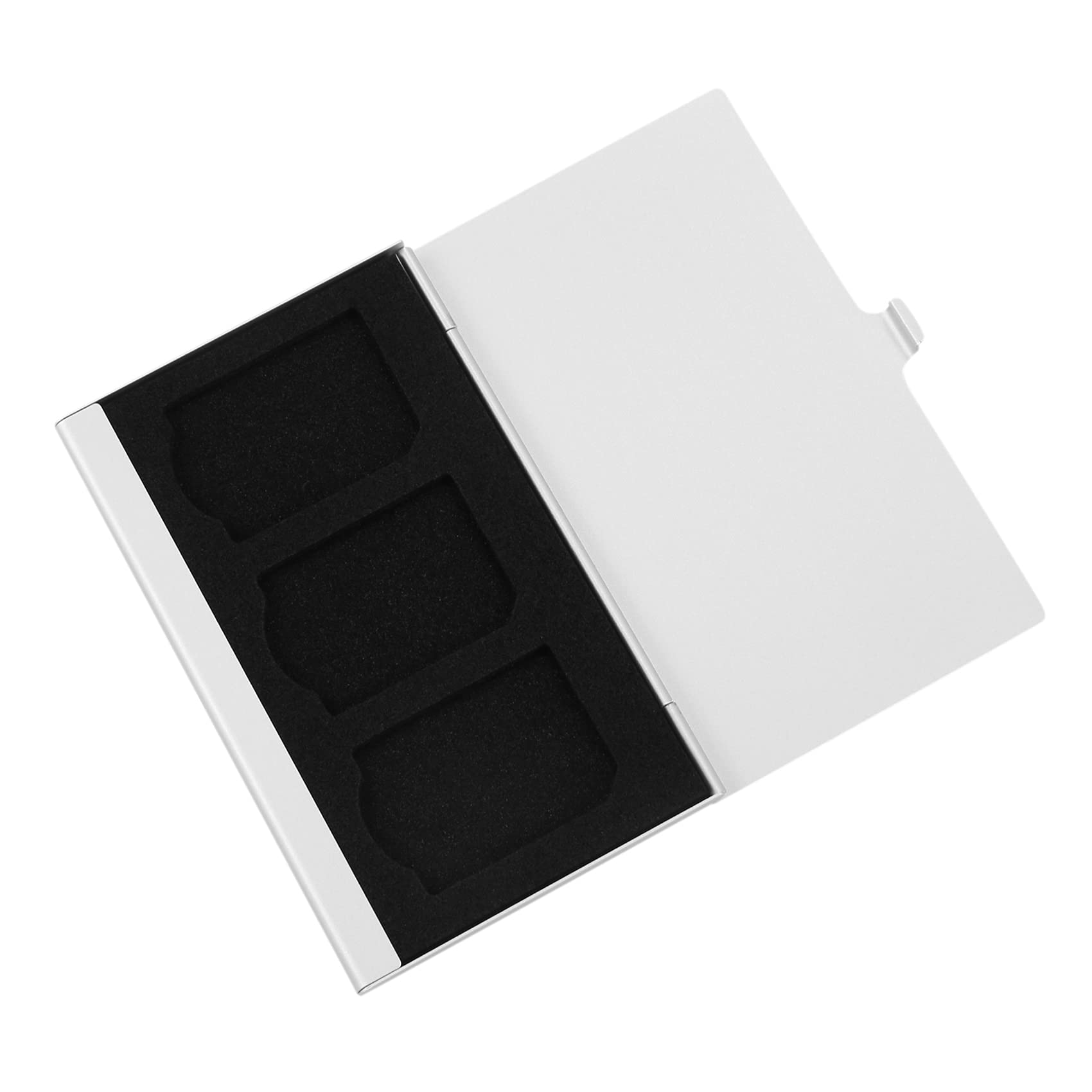 Premium Aluminum Alloy Memory Card Case - Secure Storage Holder for 3 SD Cards | Waterproof & Shockproof Design | Perfect for Travel, Photography & Data Backup