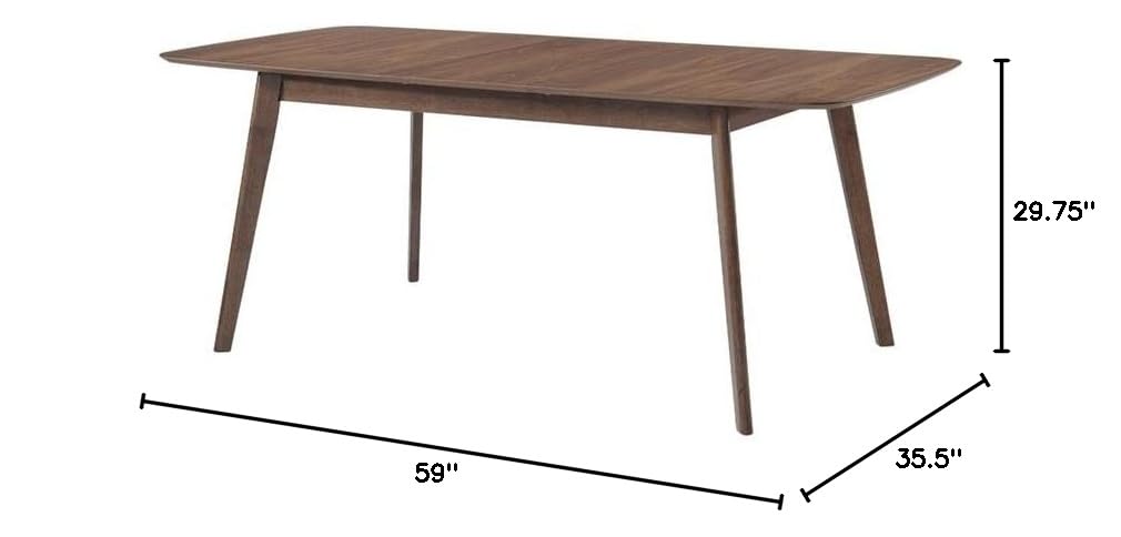 Benzara Brown Dining Table - Stylish Solid Wood Design for Modern Kitchens and Dining Rooms