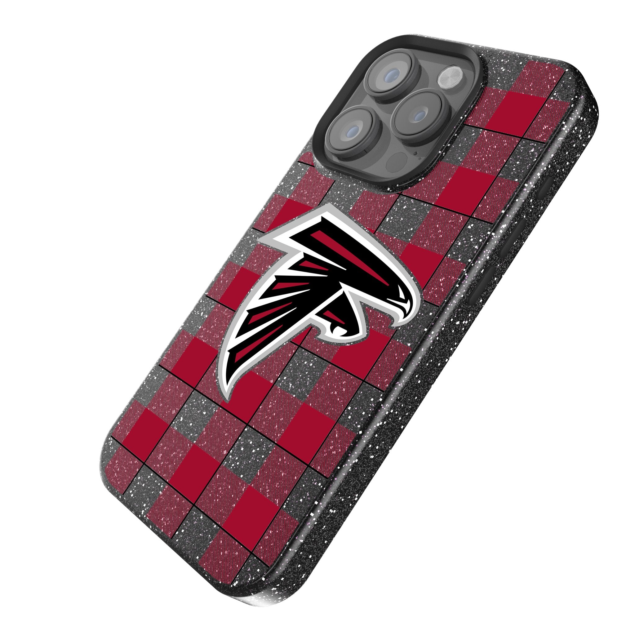 Atlanta Falcons Plaid Rhinestone Phone Case for iPhone & Samsung - Stylish & Protective Cover for Falcons Fans | Perfect for Game Day & Everyday Use