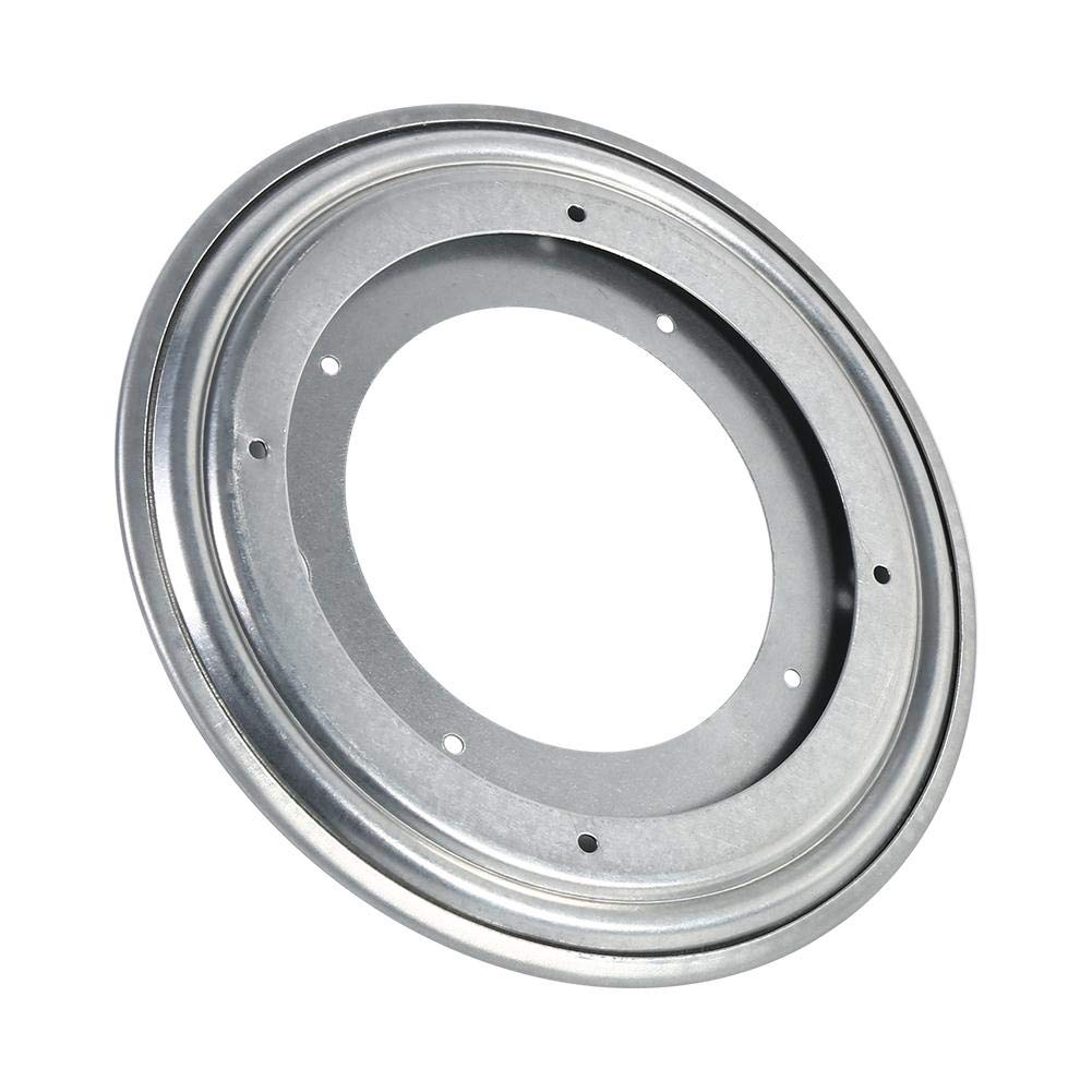 4 Types Swivel Plate - 360° Rotating Turntable for Cabinet & Pantry Organization (8 Inches, Silver) - Perfect for Spice Racks, Makeup Storage & Kitchen Accessories