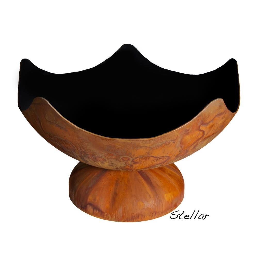 Ohio Flame Stellar Artisan Fire Bowl - Outdoor Fire Pit for Patio, Garden & Backyard - Handcrafted Steel Fire Bowl for Cozy Evenings & Camping