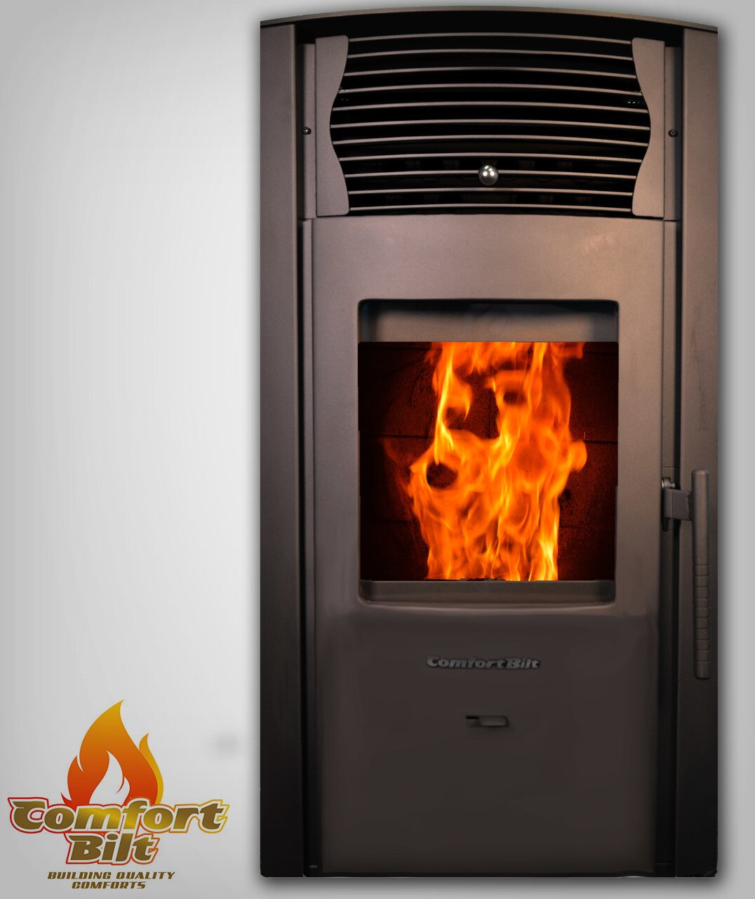 ComfortBilt HP50S High-Efficiency Pellet Stove in Charcoal Grey/Black - Perfect for Home Heating & Cozy Winter Nights