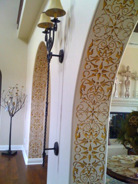 Arabesque Border Stencil - Reusable DIY Wall & Furniture Painting Template for Home Decor, Crafts, and Art Projects | Perfect for Bedrooms, Living Rooms, and Custom Designs