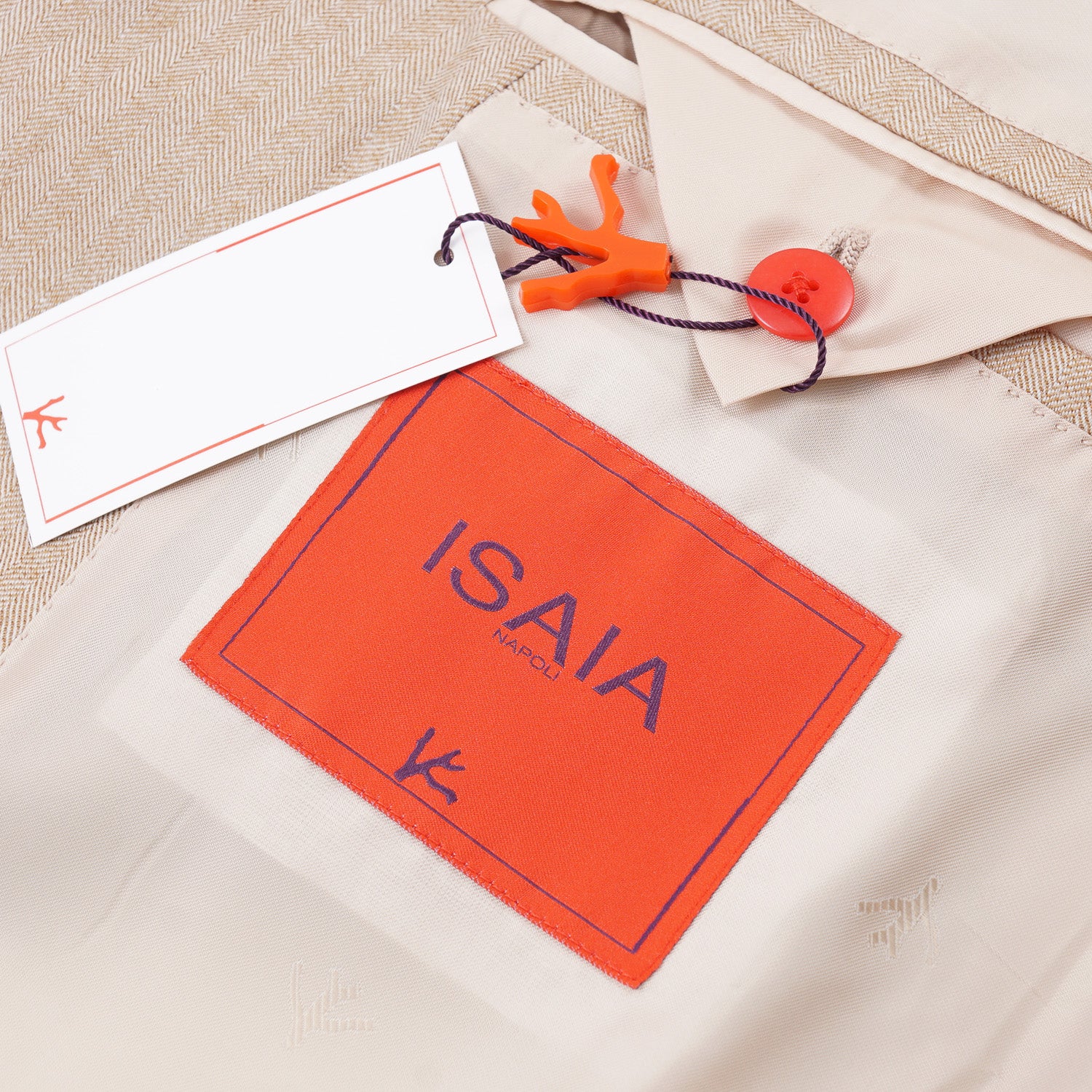 Isaia Herringbone Wool Sport Coat for Men - Premium Italian Tailored Blazer for Business & Formal Occasions