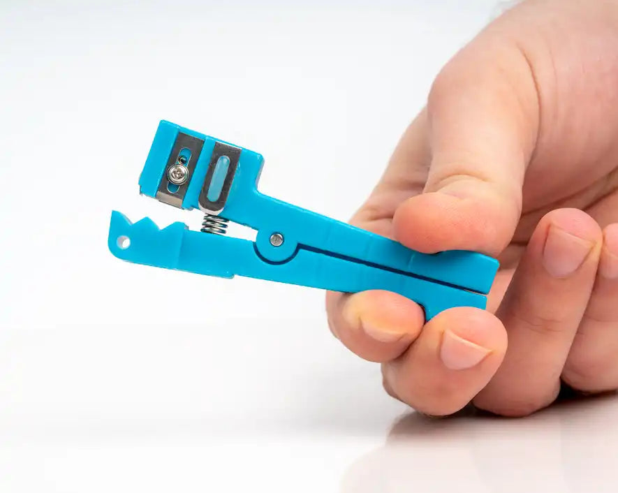 Compact Fiber Slitter and Ring Tool for 0-0.250 OD - Precision Fiber Optic Cable Cutting & Stripping Tool - Ideal for Network Installations & Telecom Repairs