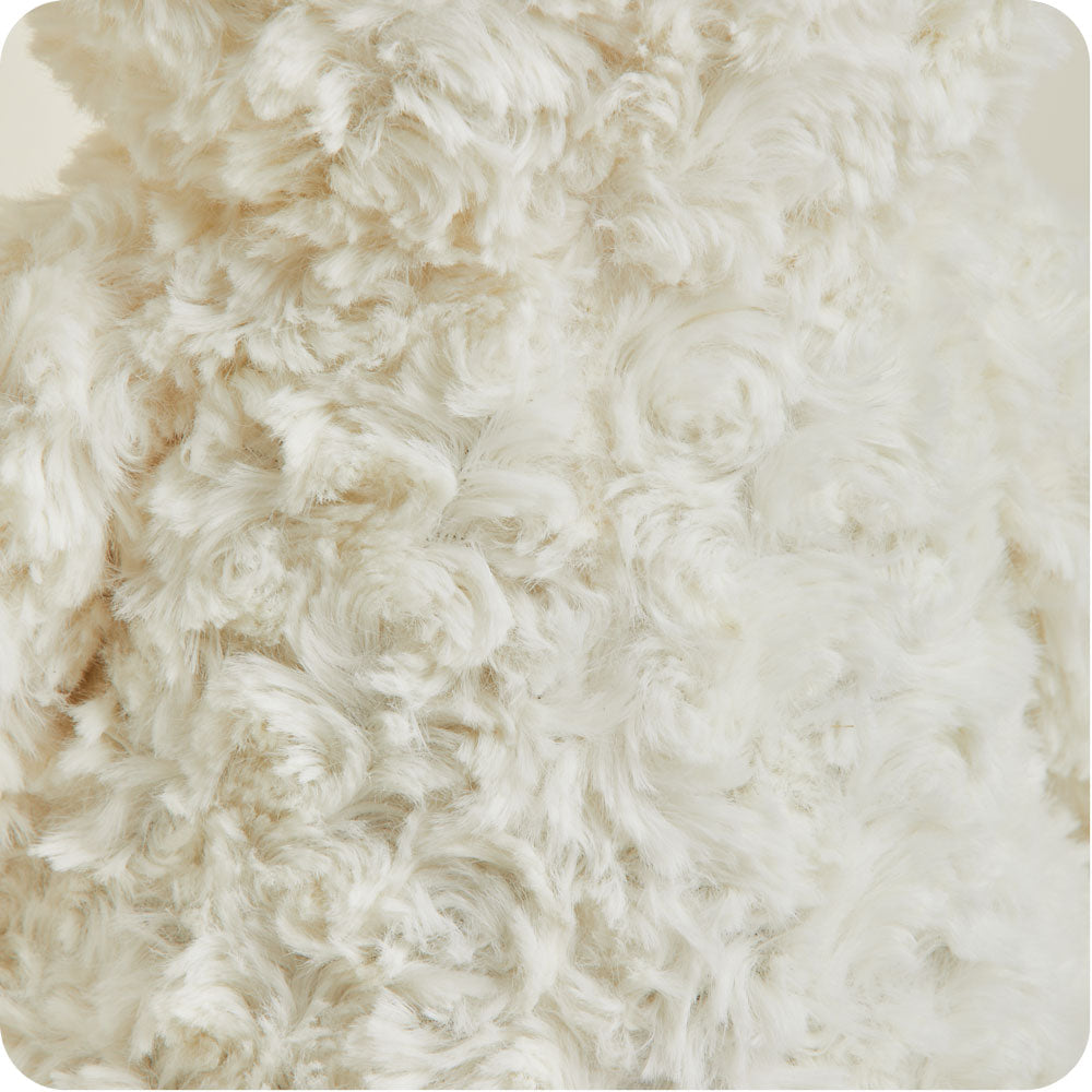 Soft Cream Curly Bear Warmies - Cozy Plush Stuffed Animal for Kids & Adults | Perfect for Cuddling, Gifts, and Stress Relief