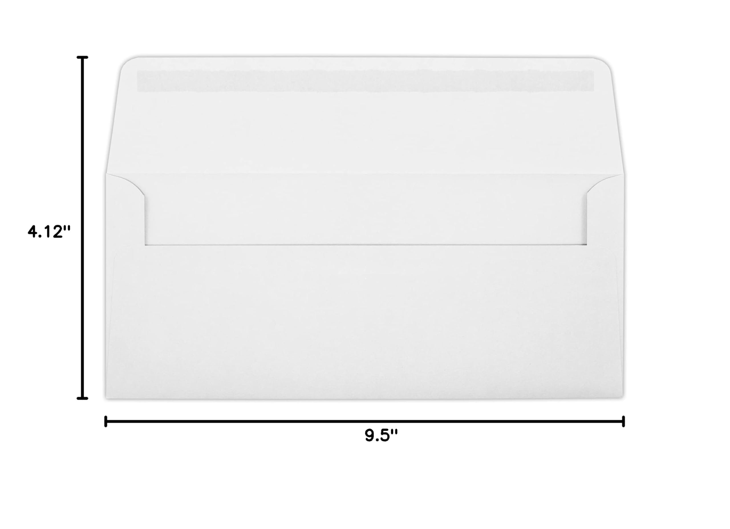 Premium #10 Business Envelopes 4 1/8 x 9 1/2 Inches - 500 Pack Bright White 28lb Text Weight for Professional Mailing, Office Correspondence & Wedding Invitations