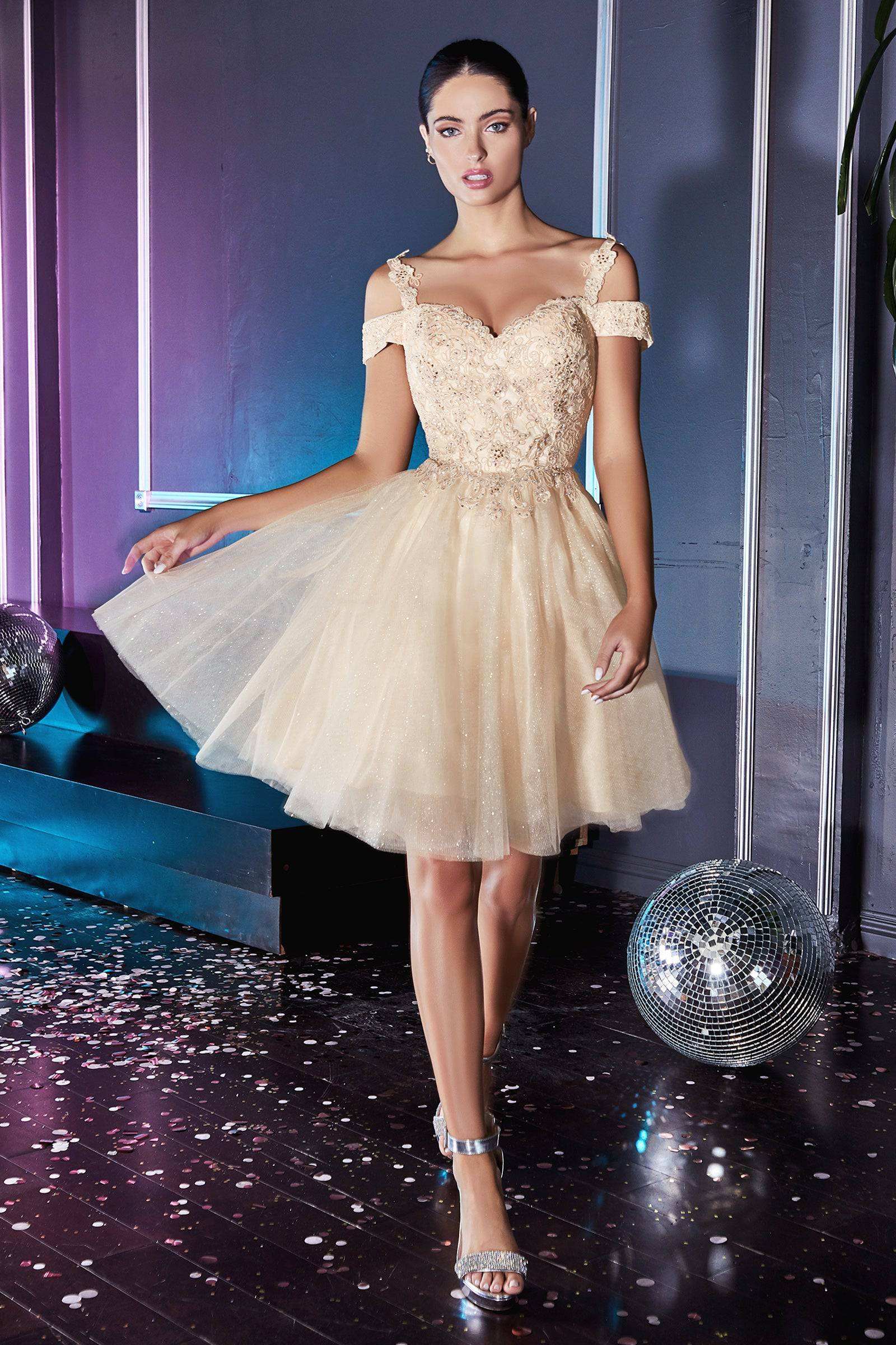 Cinderella Divine CD0132 Corset Dama Dress - Elegant Women's Ball Gown for Prom, Wedding & Special Occasions