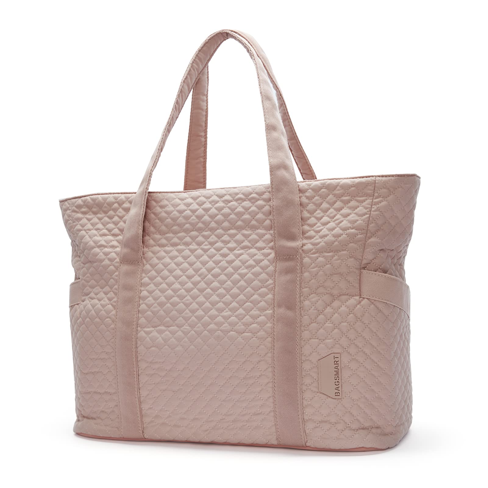 BAGSMART Large Tote Bag for Women - Stylish Travel Shoulder Bag with Top Handle & Yoga Mat Buckle - Perfect for Gym, Work, Travel & Everyday Use