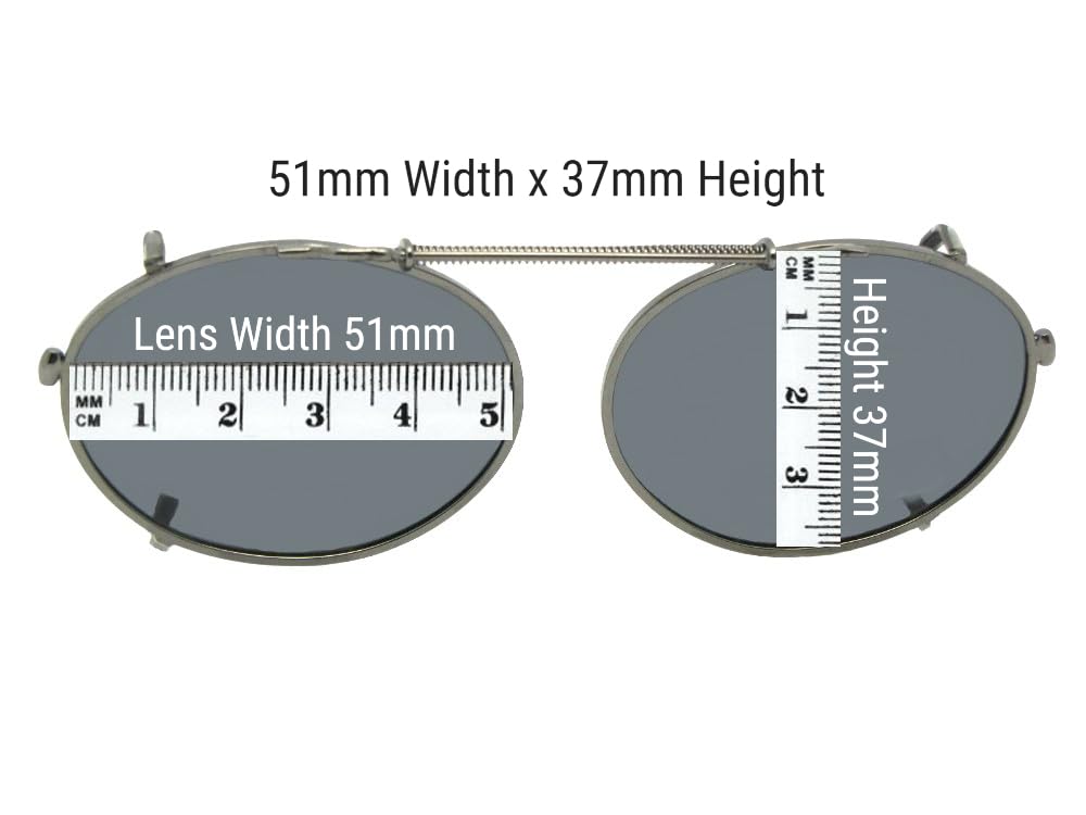 Oval Non-Polarized Clip-On Sunglasses for Over Glasses – UV Protection, Lightweight & Comfortable Fit – Perfect for Driving, Reading & Outdoor Activities