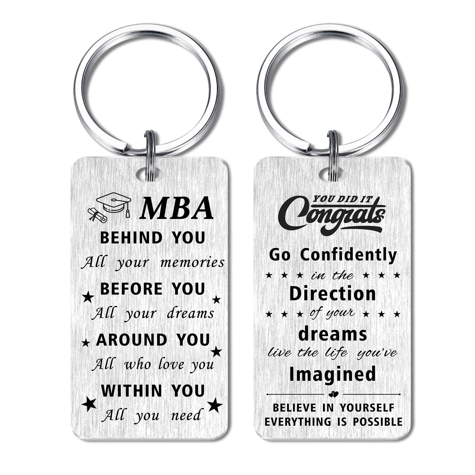 Class of 2025 Graduation Keychain - Personalized Behind You All Your Memories Gift for High School & College Graduates - Perfect Graduation Party Favors, Senior Gifts & Commencement Souvenirs