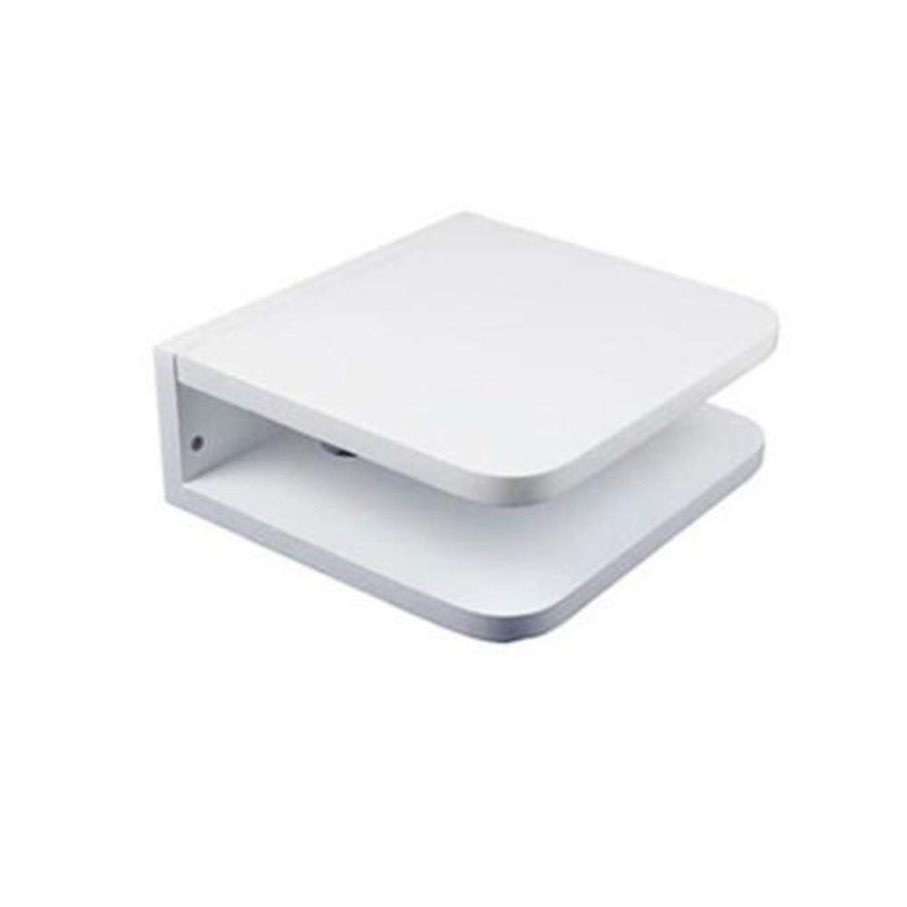 C-Shaped Wall Mounted Set-Top Box Shelf - TV Router Storage Organizer for Living Room, Black (11.8x19.8x4.17 Inches) - Perfect for Home Theater & Entertainment Center Cable Management
