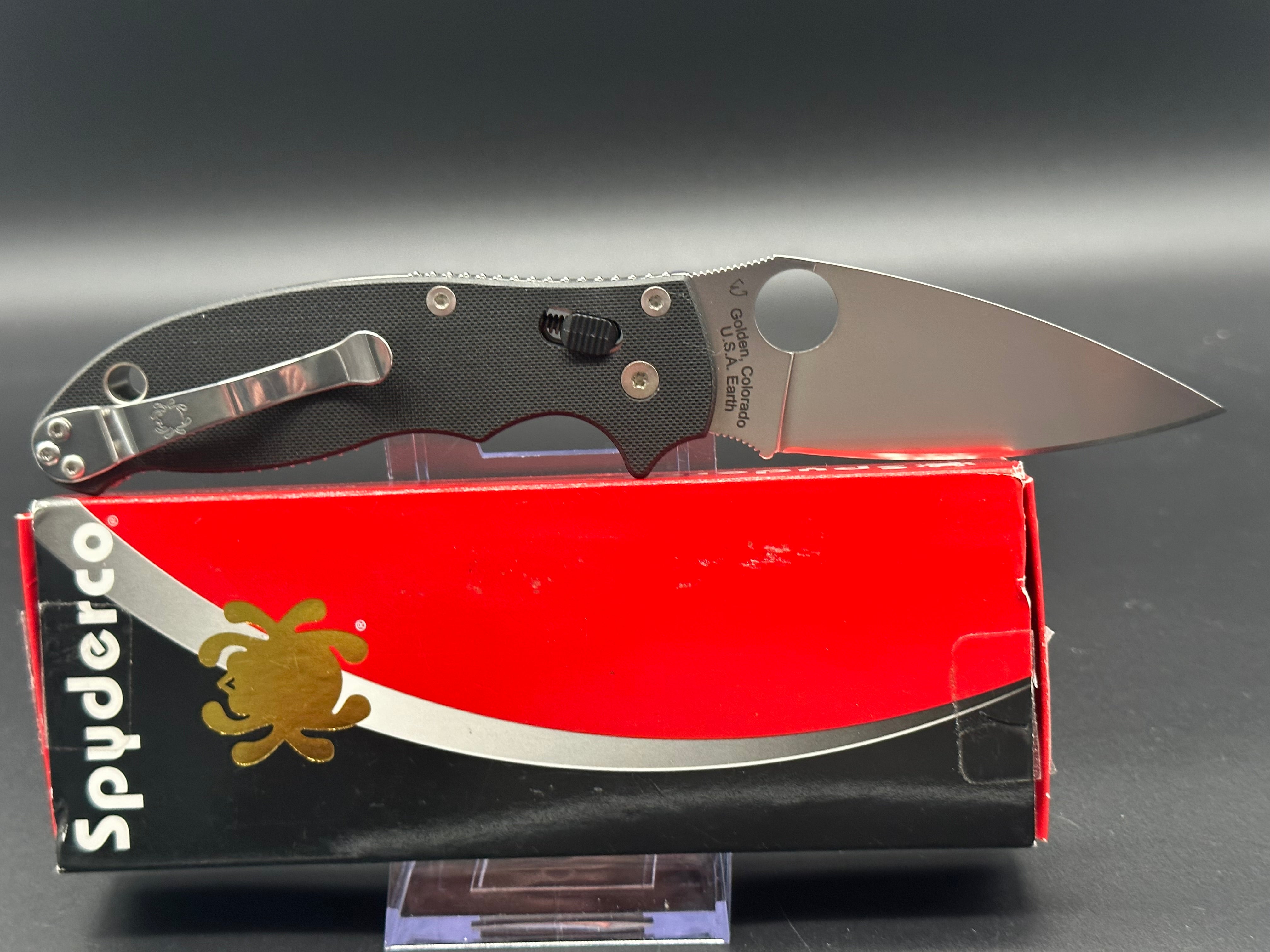 Spyderco Manix 2 Folding Knife - Lightweight EDC Pocket Knife with CPM-S30V Steel Blade & Ergonomic Grip - Perfect for Outdoor, Camping, Hiking & Everyday Carry