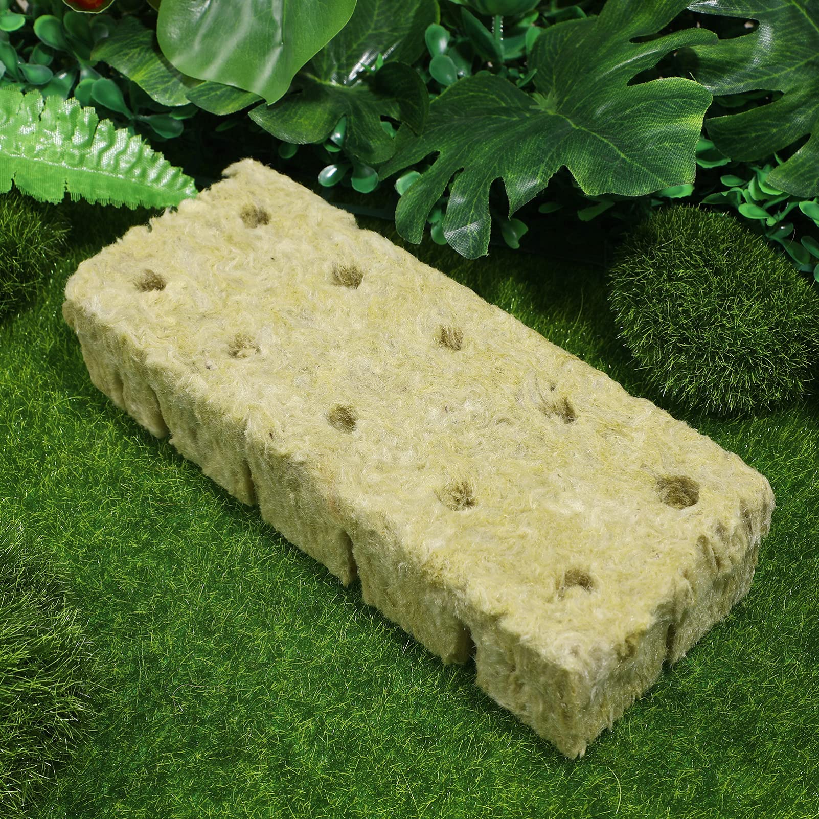 18 Pcs Hydroponic Grow Plugs - Soilless Starter Cubes for Plants | Wool Block Grow Medium for Hydroponics & Macro Plant Cultivation | Perfect for Indoor Gardening, Seed Starting & Hydroponic Systems