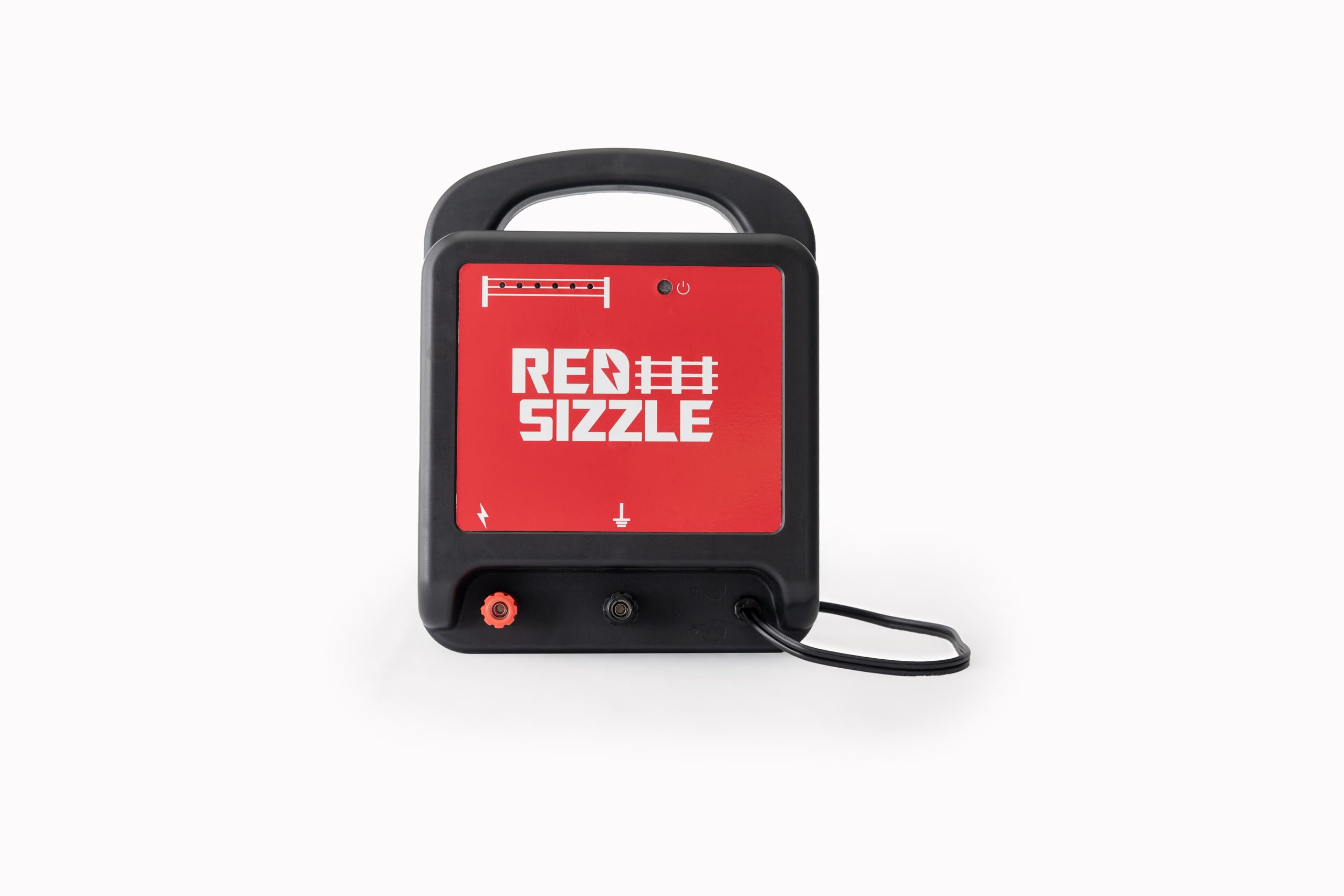 Red Sizzle 74M 7.5 Joule Electric Fence Charger - Powerful Plug-in Energizer for Large Pastures, Livestock Protection & Wildlife Deterrent (Bears, Deer) - Ideal for Farm Security & Animal Containment