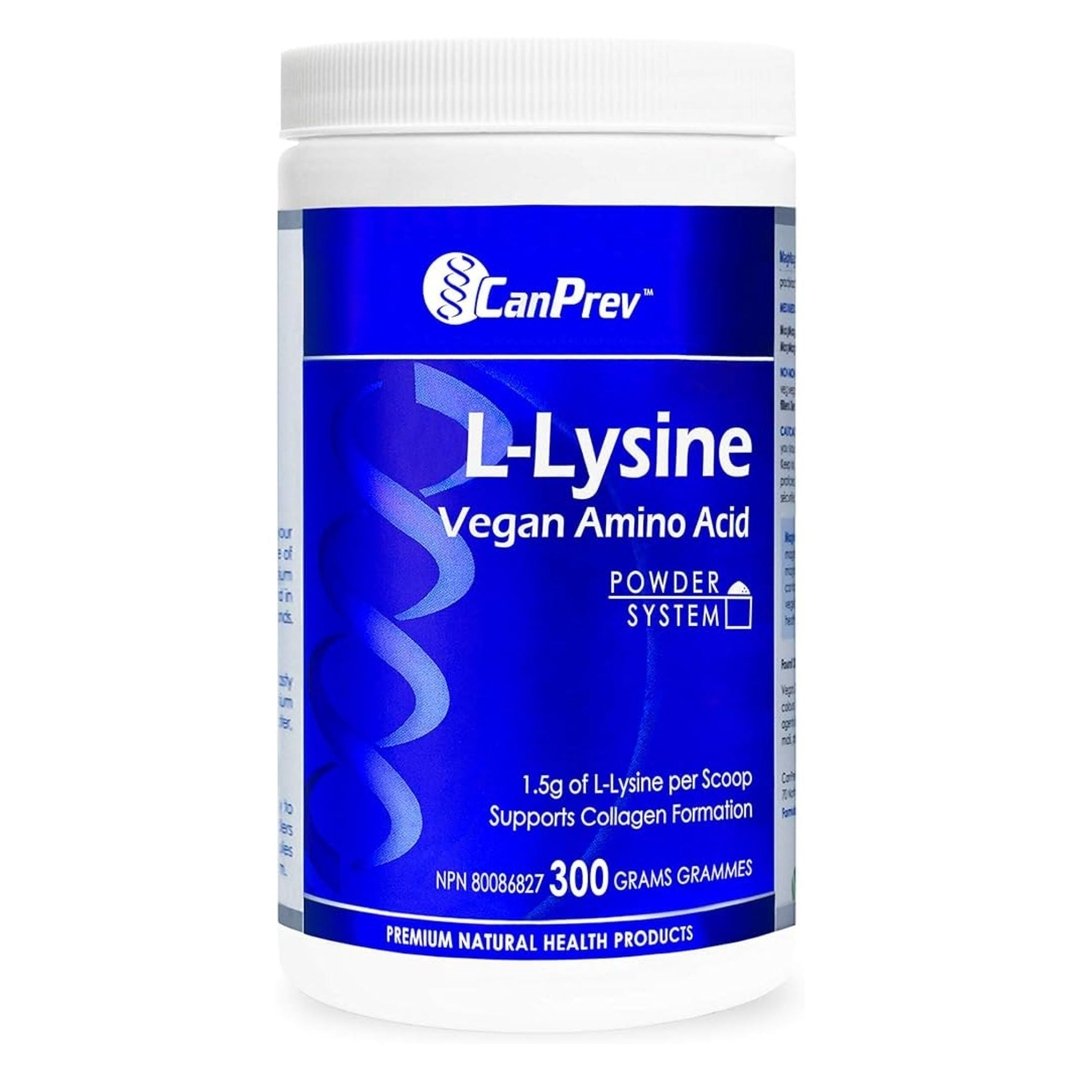 Canprev L-Lysine 300g Supplement - Supports Immune System & Collagen Production - Ideal for Athletes, Vegans & Immune Health