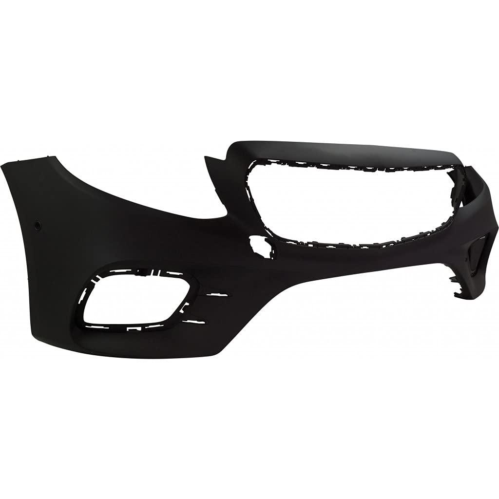 Mercedes-Benz E300 E350 Front Bumper Cover 2017-2020 | Primed Replacement with Active Park Assist Sensor Holes | Compatible with Sedan & Wagon Models | Direct Fit for MB1000533 21388527009999 | Perfect for Collision Repair & Car Restoration Projects