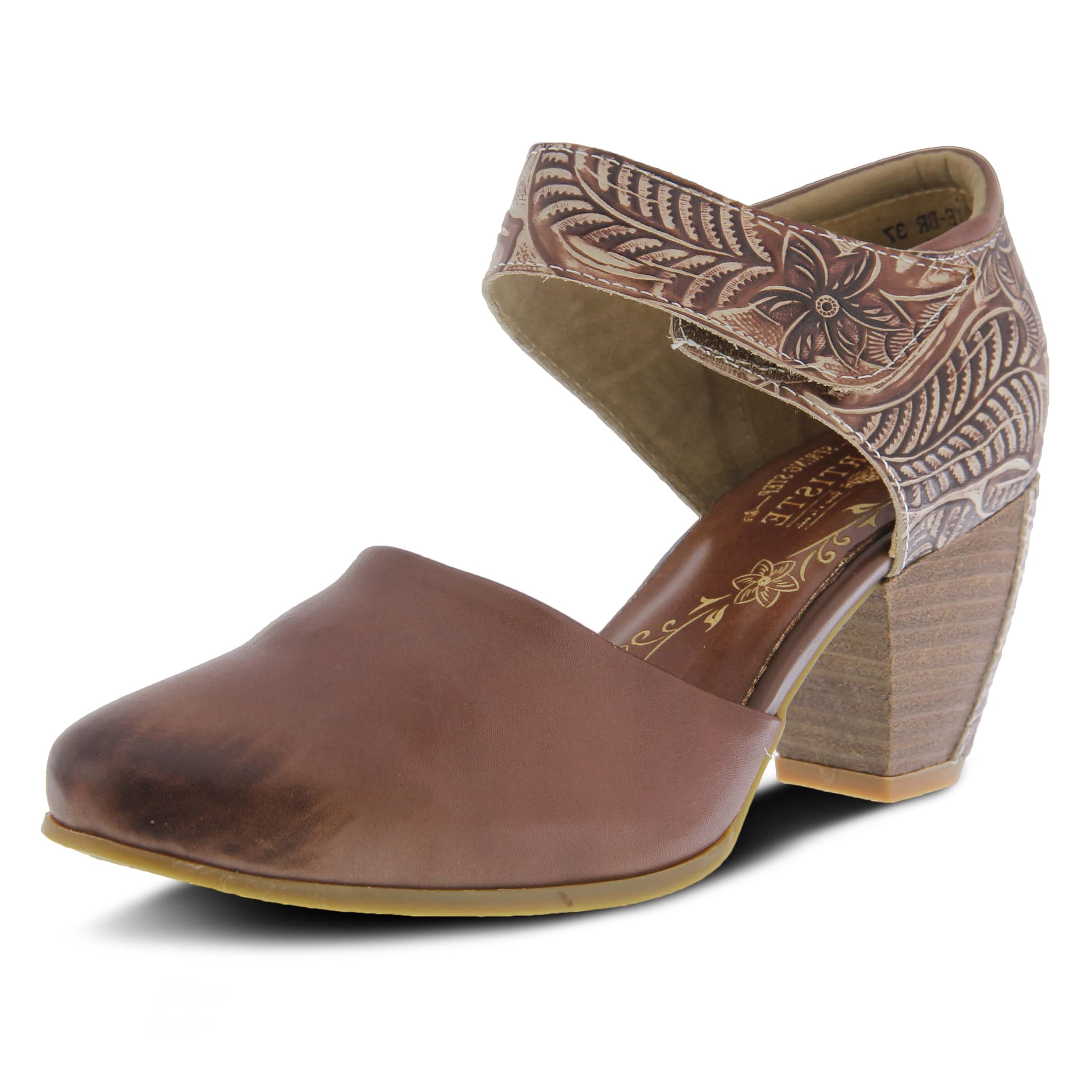 Spring Step L'Artiste Women's Comfortable Toolie Pump - Stylish Low Heel Dress Shoes for Work, Office & Special Occasions