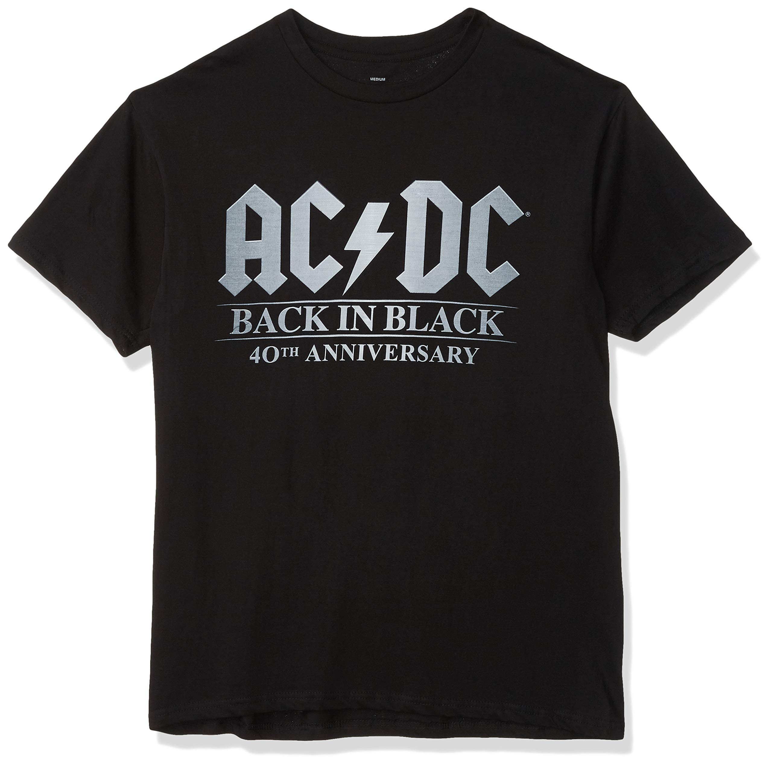 AC/DC Official Back in Black Band T-Shirt - Vintage Rock Music Tee for Men & Women - Perfect for Concerts, Gifts & Casual Wear