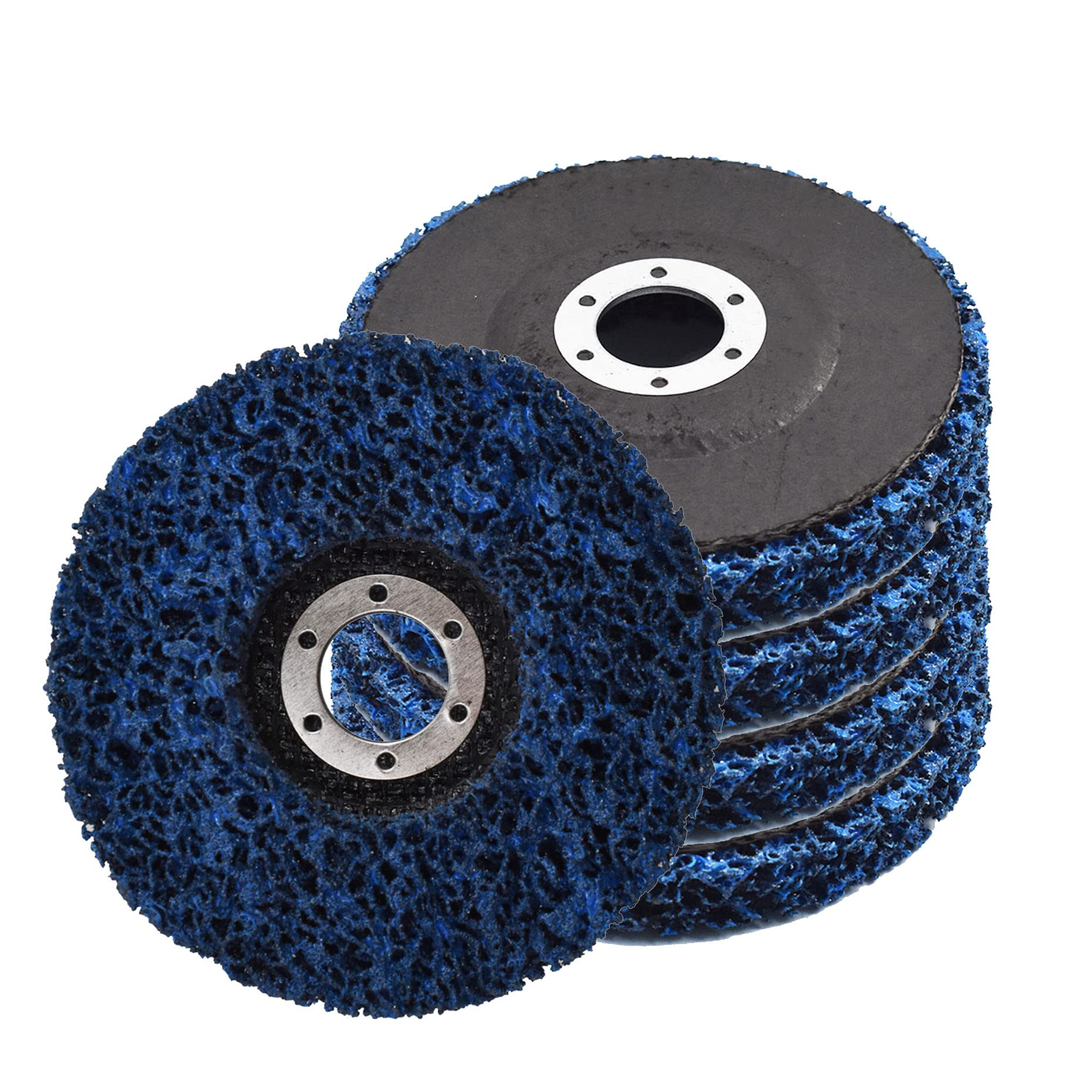 Kimllier 5Pcs 4-1/2 Inch x 7/8 Inch Easy Strip Discs - Quick Rust & Paint Removal, Weld Cleaning Stripping Wheels for Angle Grinders | Perfect for Metal Restoration, Auto Body Work & DIY Projects