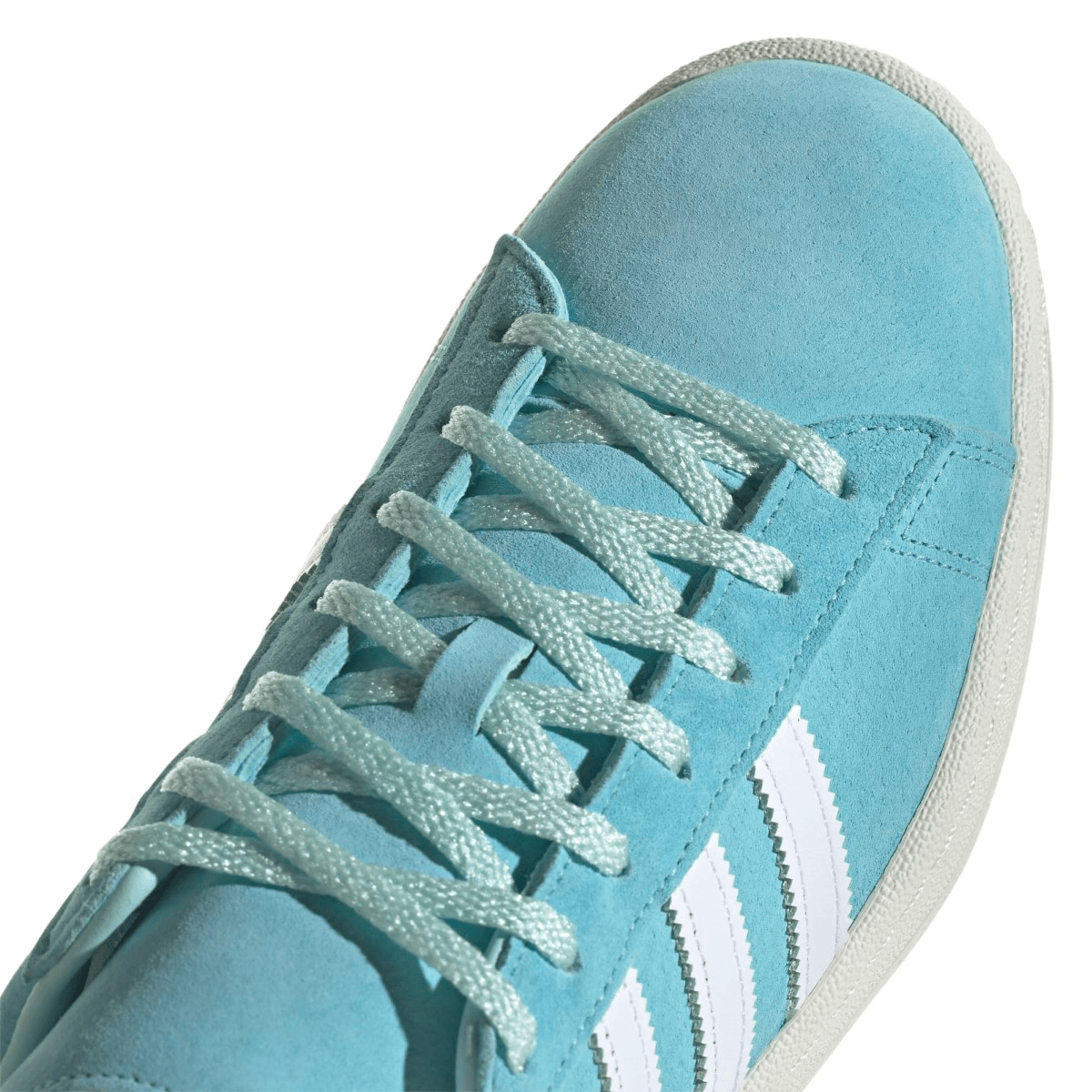 Vintage Adidas Campus 80s Sneakers in Light Aqua - Retro Style Men's & Women's Casual Shoes for Streetwear, Skateboarding & Everyday Fashion