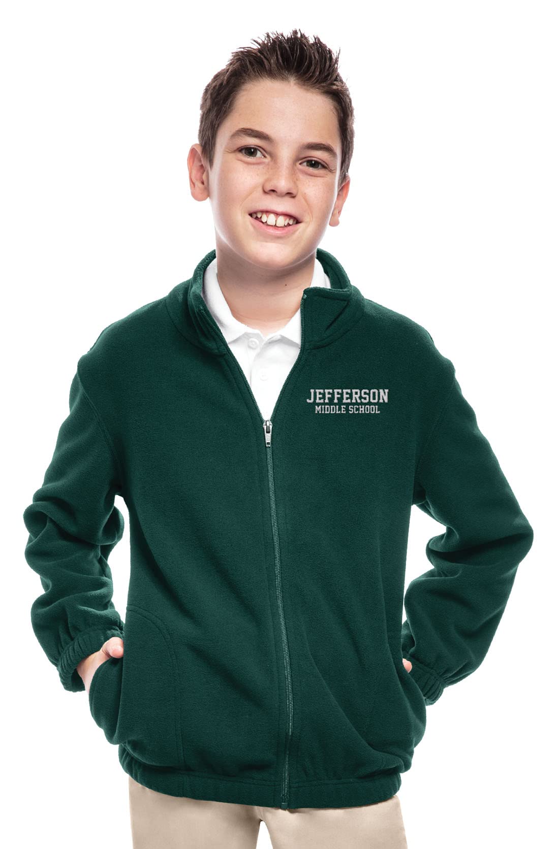 Youth Unisex Polar Fleece Jacket - Warm School Uniform for Boys & Girls - Perfect for Classroom, Winter Outdoors & Casual Wear