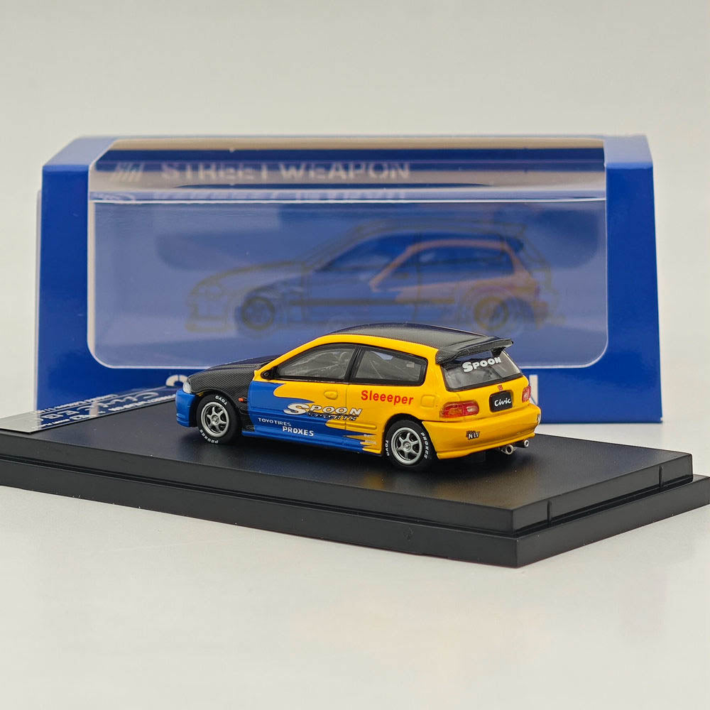 1:64 Scale Honda Civic EG6 Spoon Racing Sport Diecast Model Car - Limited Edition Collectible for Racing Enthusiasts & Car Display