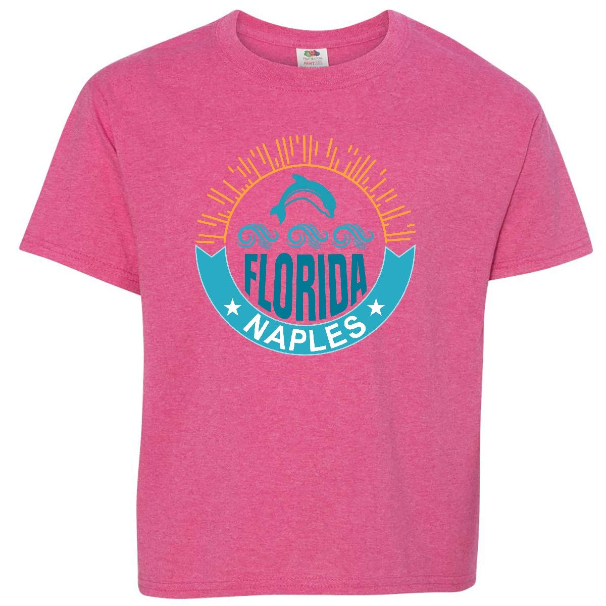 Inktastic Naples Florida Beach Vacation Youth T-Shirt - Cute Summer Graphic Tee for Kids - Perfect for Beach Trips, Family Vacations & Florida Souvenirs