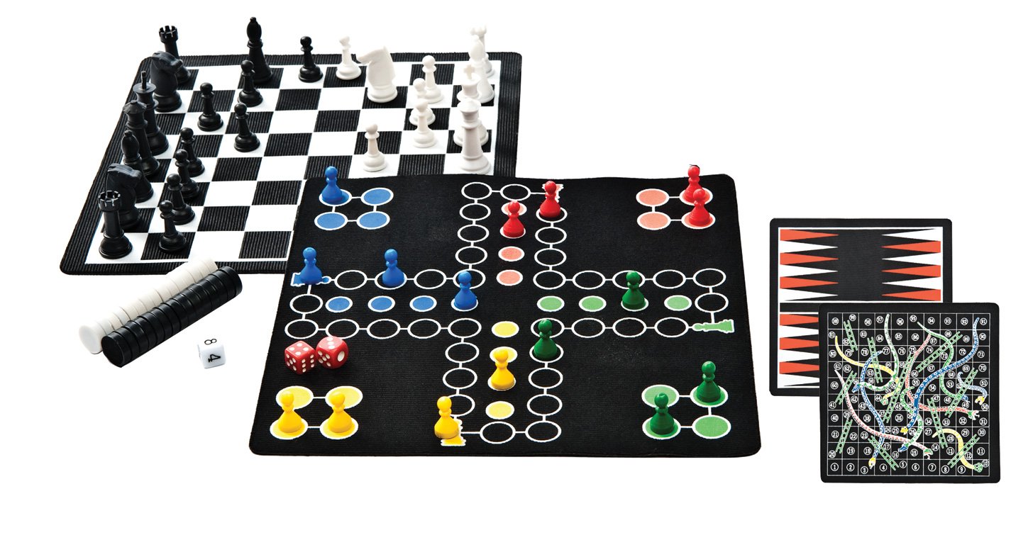 5-in-1 Magnetic Travel Backpack Game Set - Portable Board Games for Kids & Adults - Perfect for Road Trips, Camping & Family Game Nights