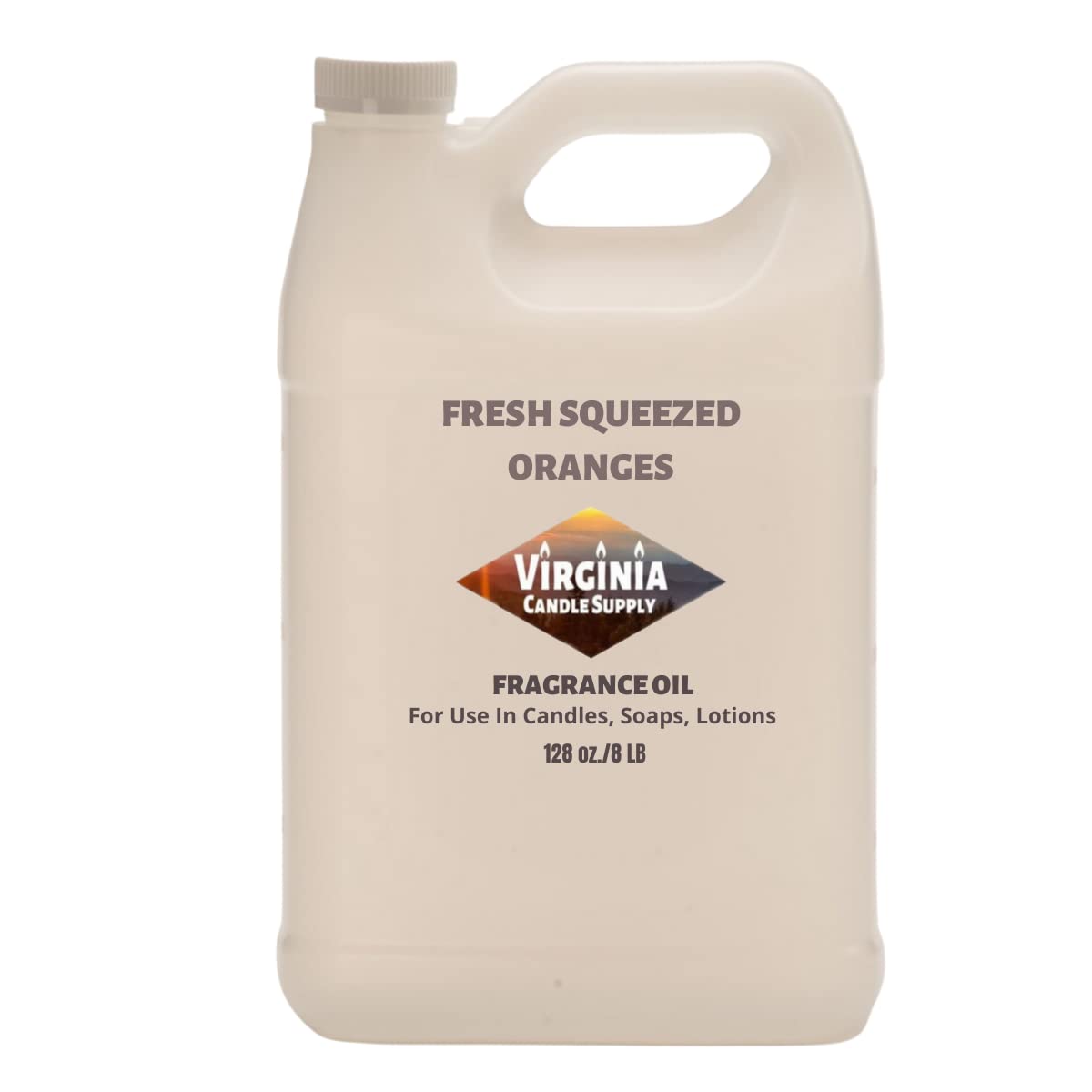 Fresh Squeezed Orange Fragrance Oil (8 LB Jug) - Premium for Candle Making, Soap Making, Bath Bombs, Room Sprays & DIY Crafts - Perfect for Home, Spa, Car Fresheners and Aromatherapy